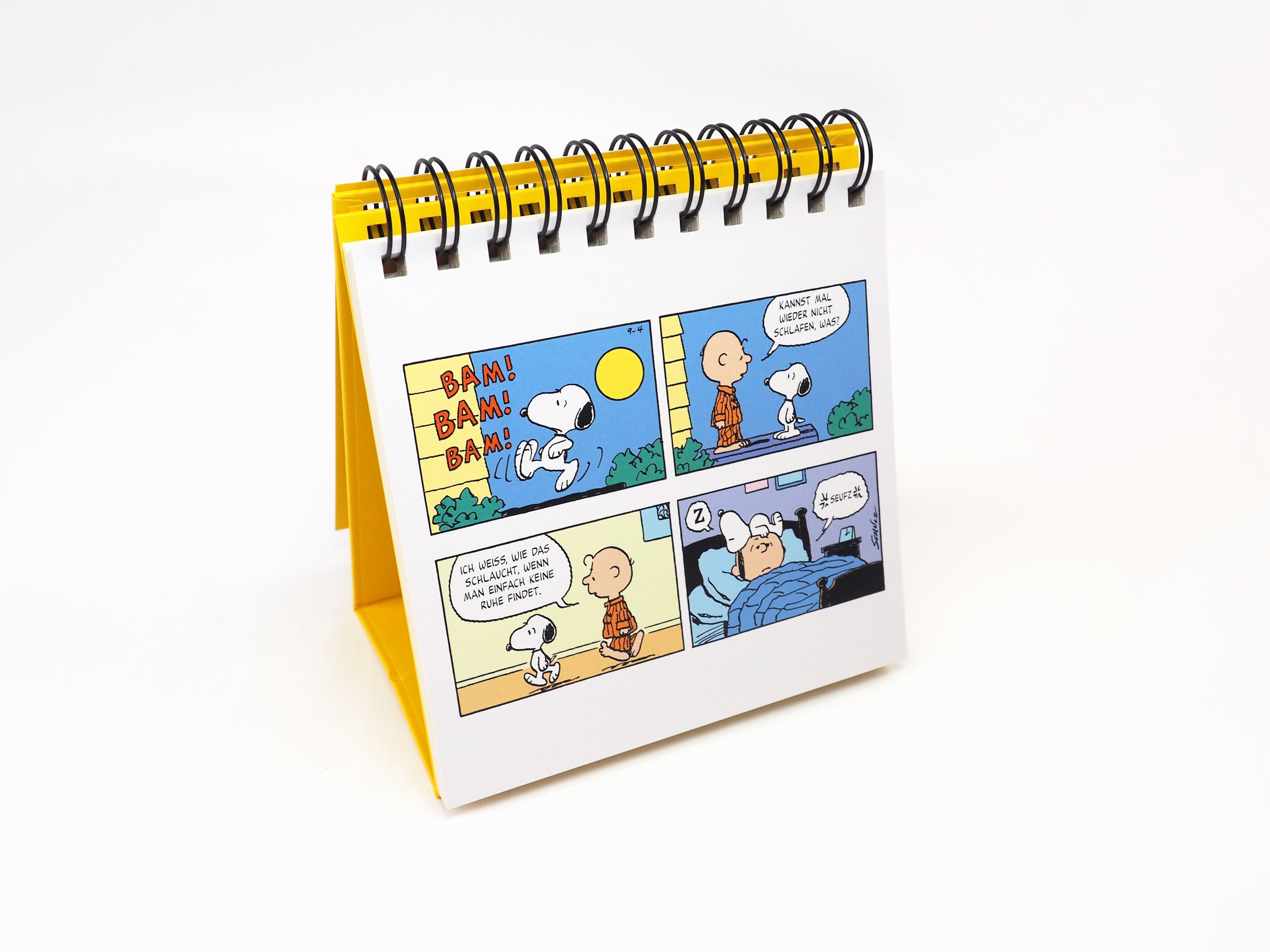 Beispielinhalt (Bild) Peanuts. Freunde machen das Leben bunter (Tischaufsteller)