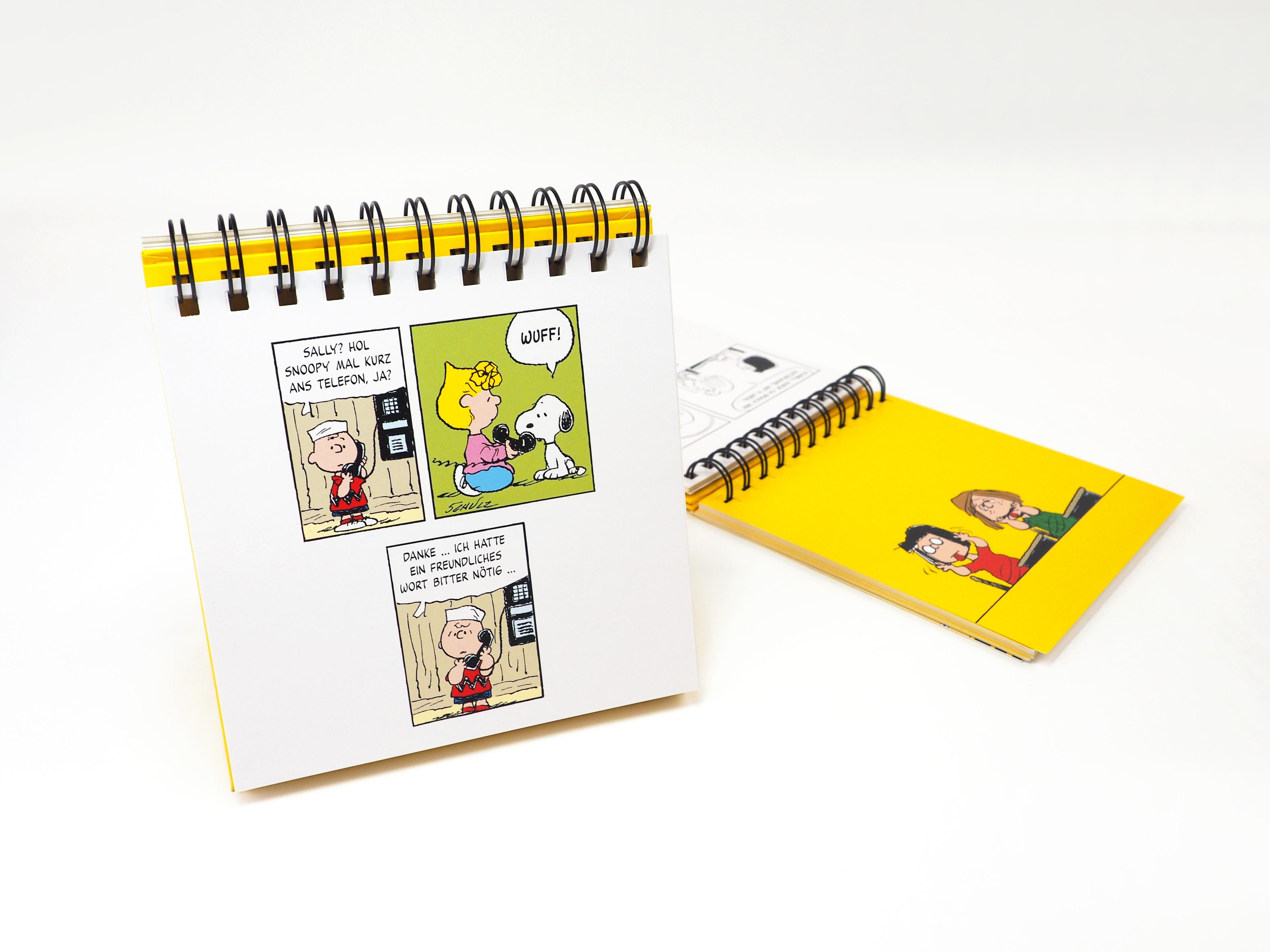 Beispielinhalt (Bild) Peanuts. Freunde machen das Leben bunter (Tischaufsteller)