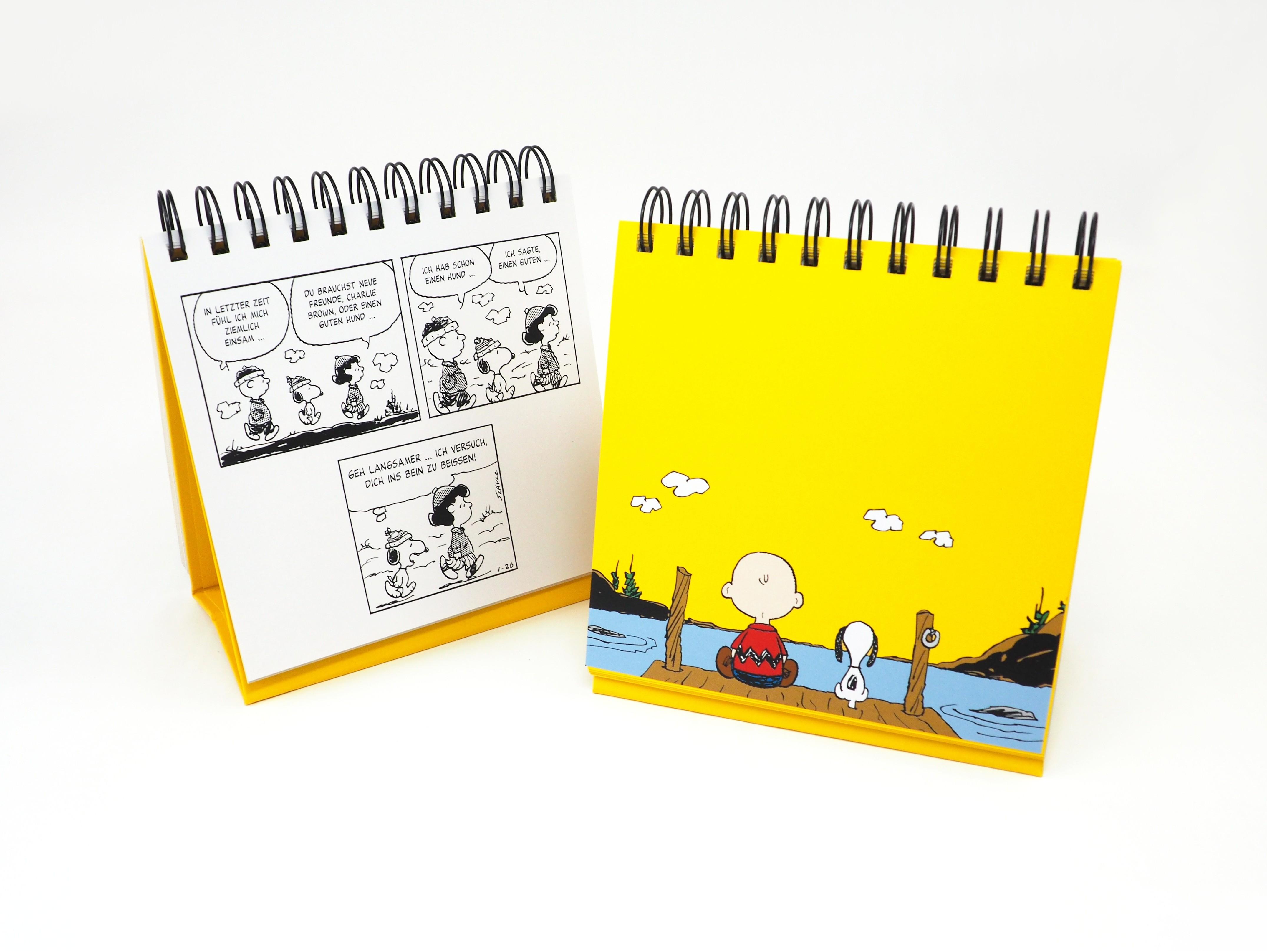 Beispielinhalt (Bild) Peanuts. Freunde machen das Leben bunter (Tischaufsteller)