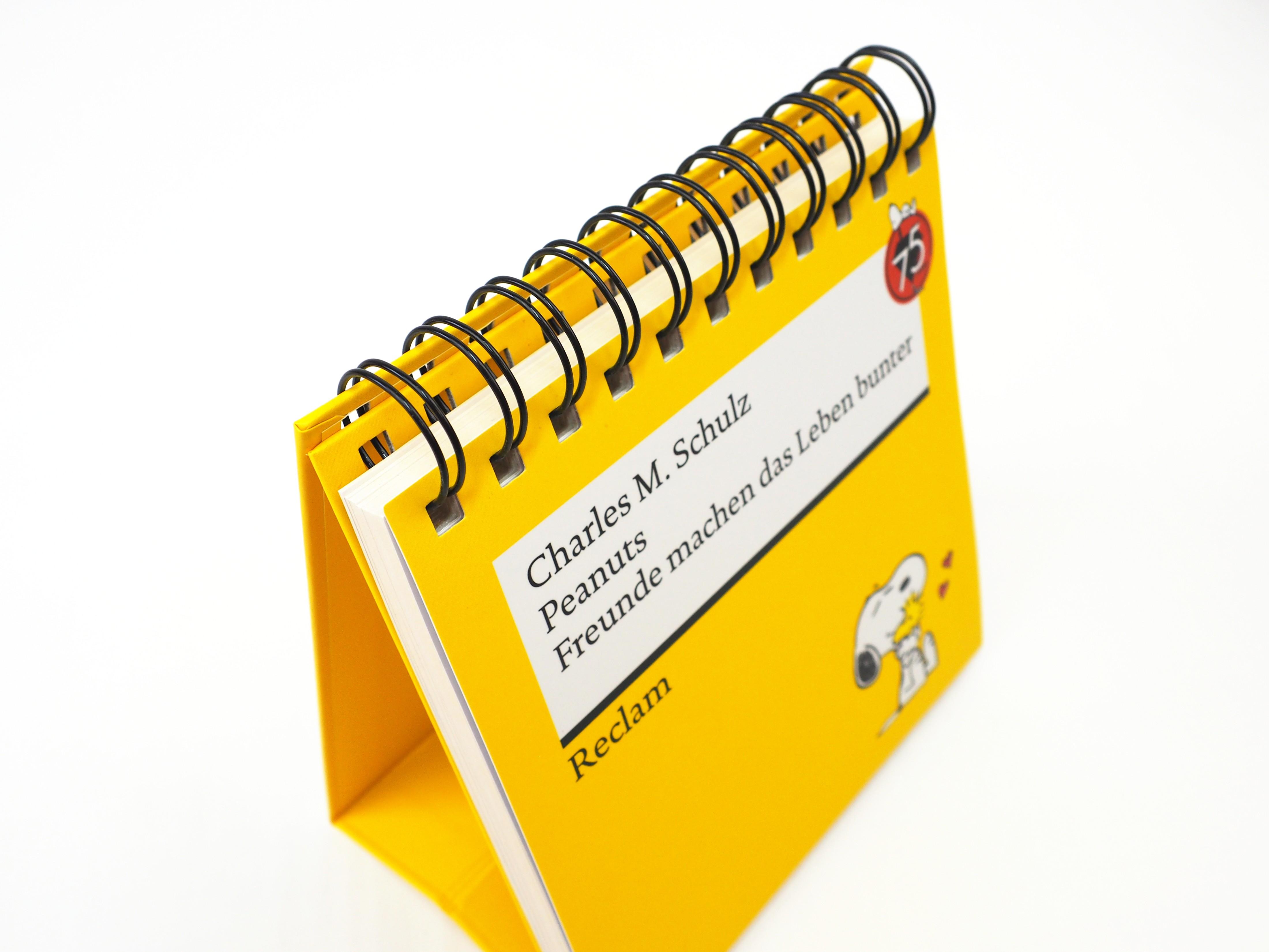 Beispielinhalt (Bild) Peanuts. Freunde machen das Leben bunter (Tischaufsteller)