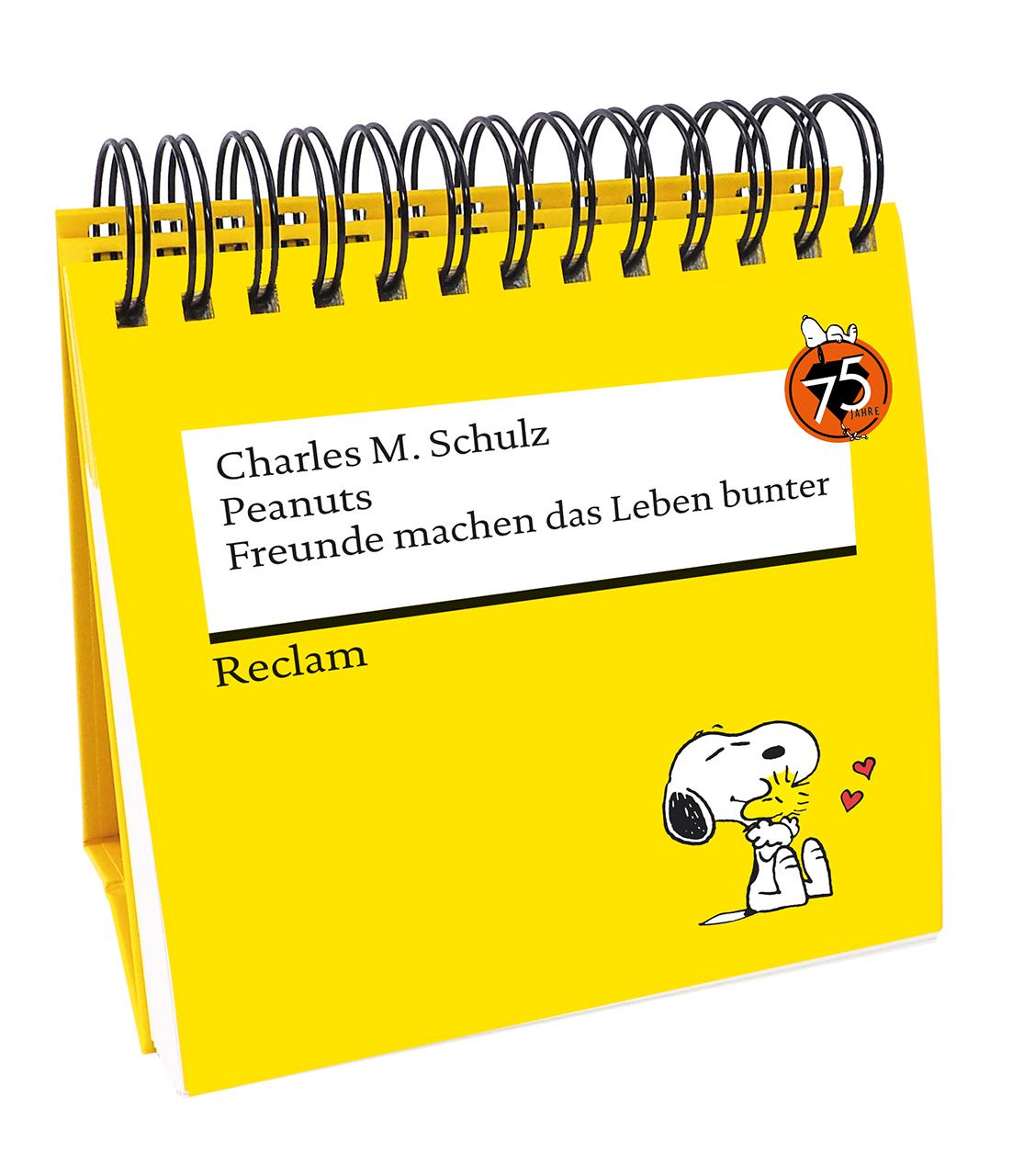 Vorderes Coverbild Peanuts. Freunde machen das Leben bunter (Tischaufsteller)