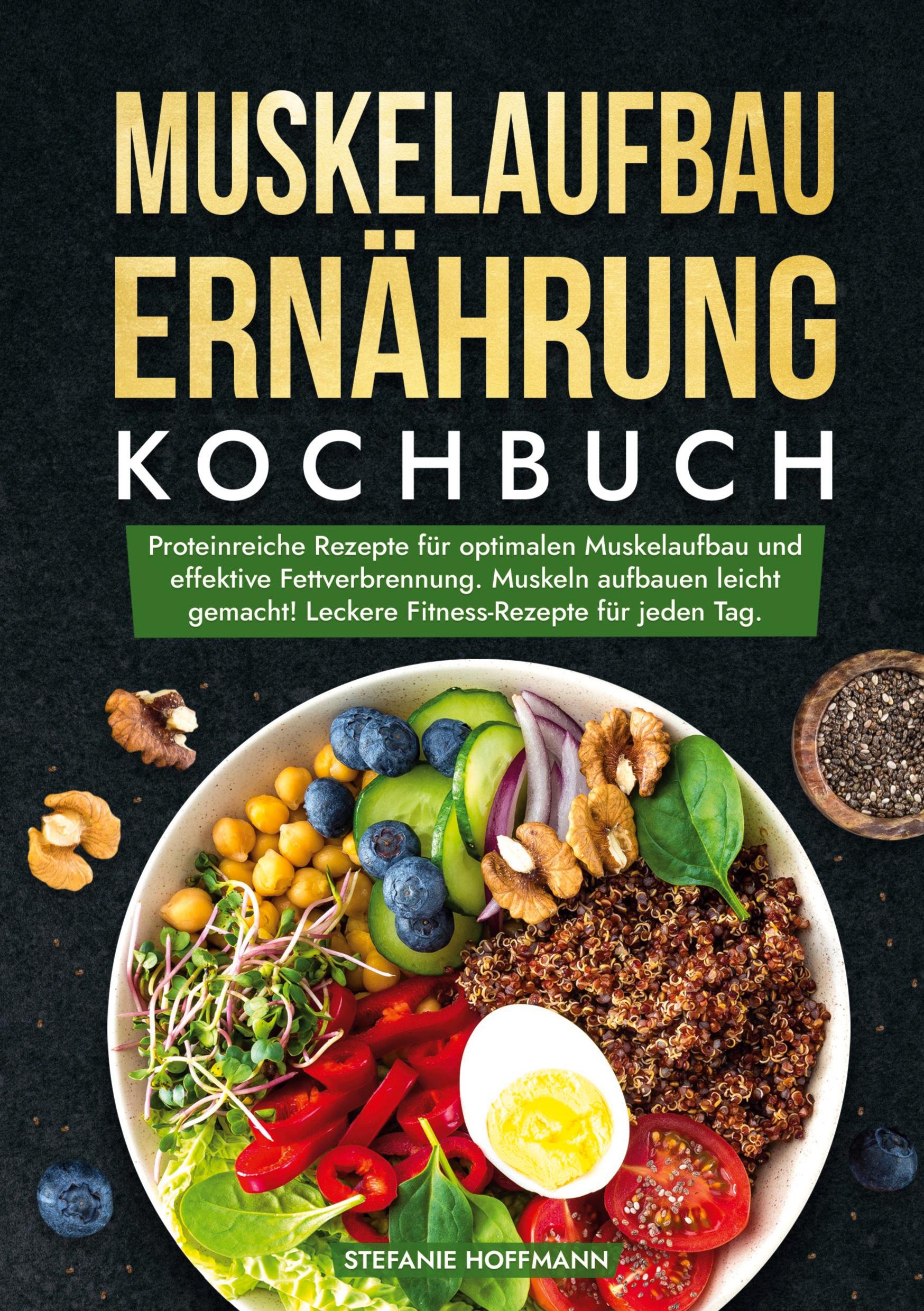 Vorderes Coverbild Muskelaufbau Ernährung Kochbuch