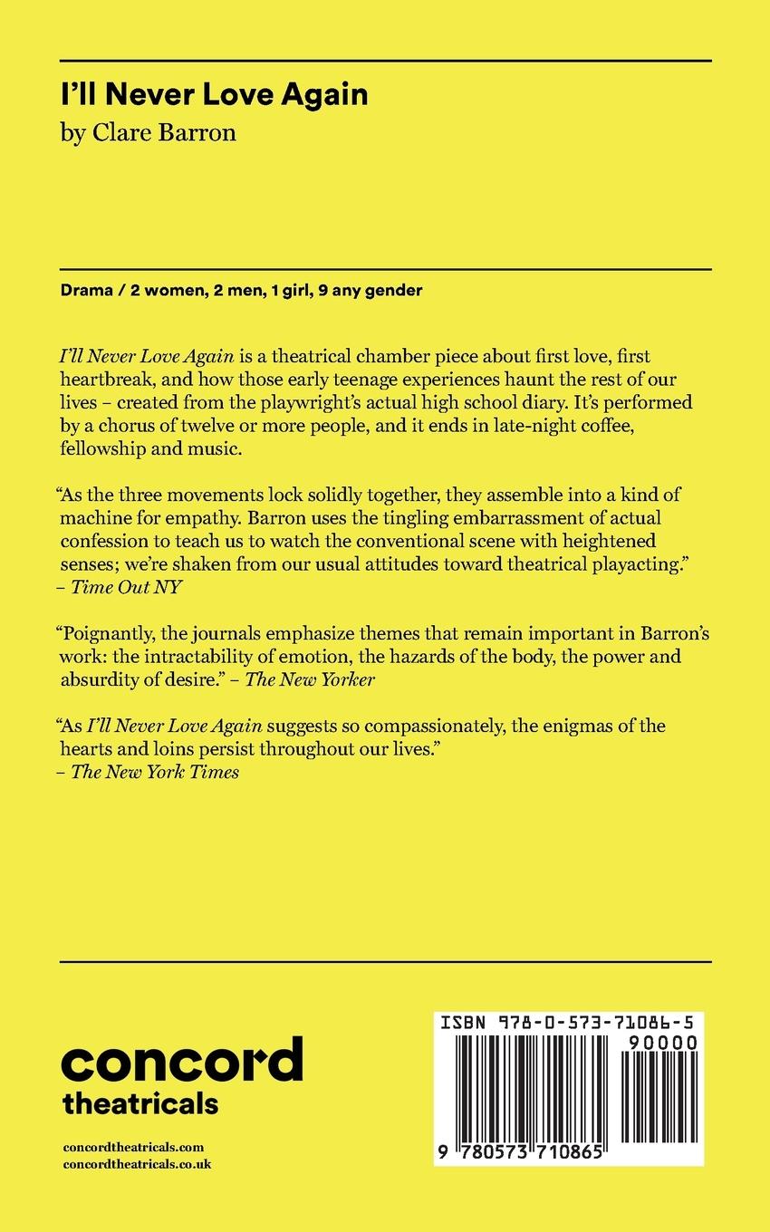 Rückseitencover I'll Never Love Again