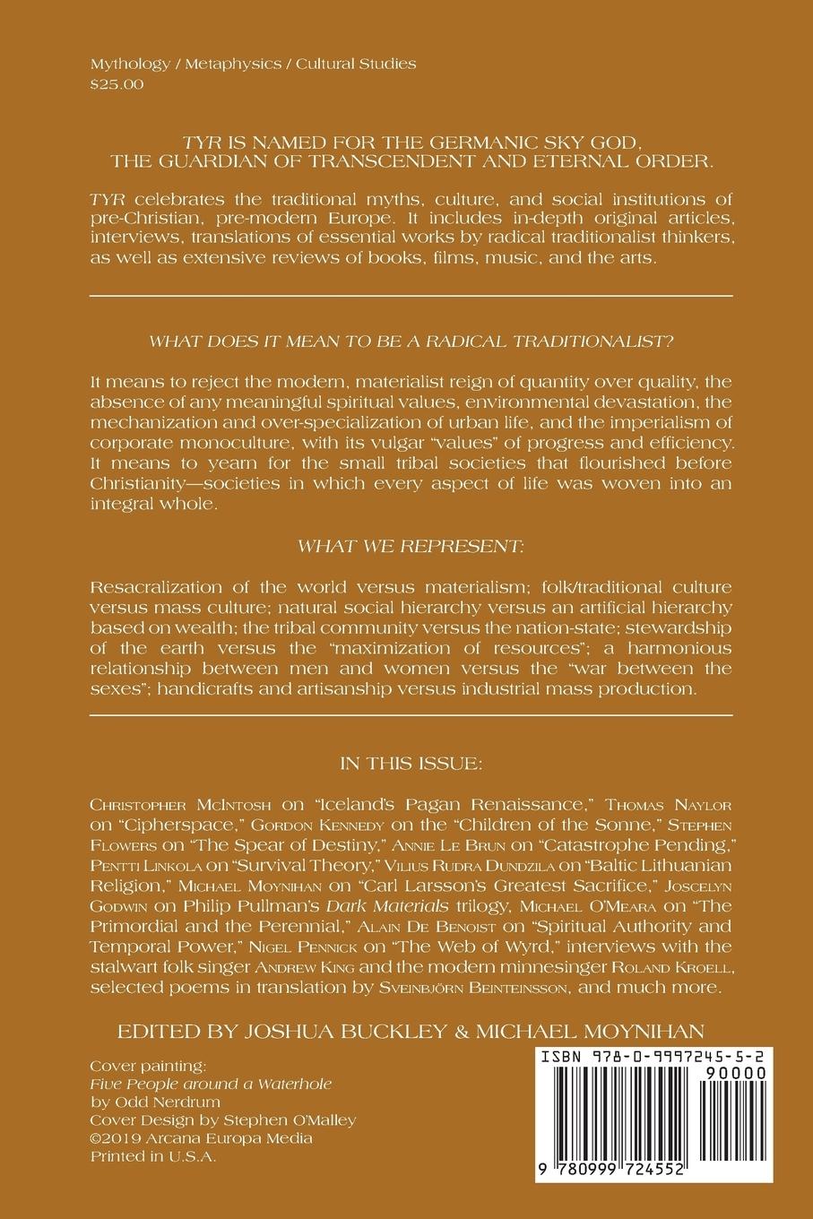 Rückseitencover TYR Myth-Culture-Tradition Vol. 3