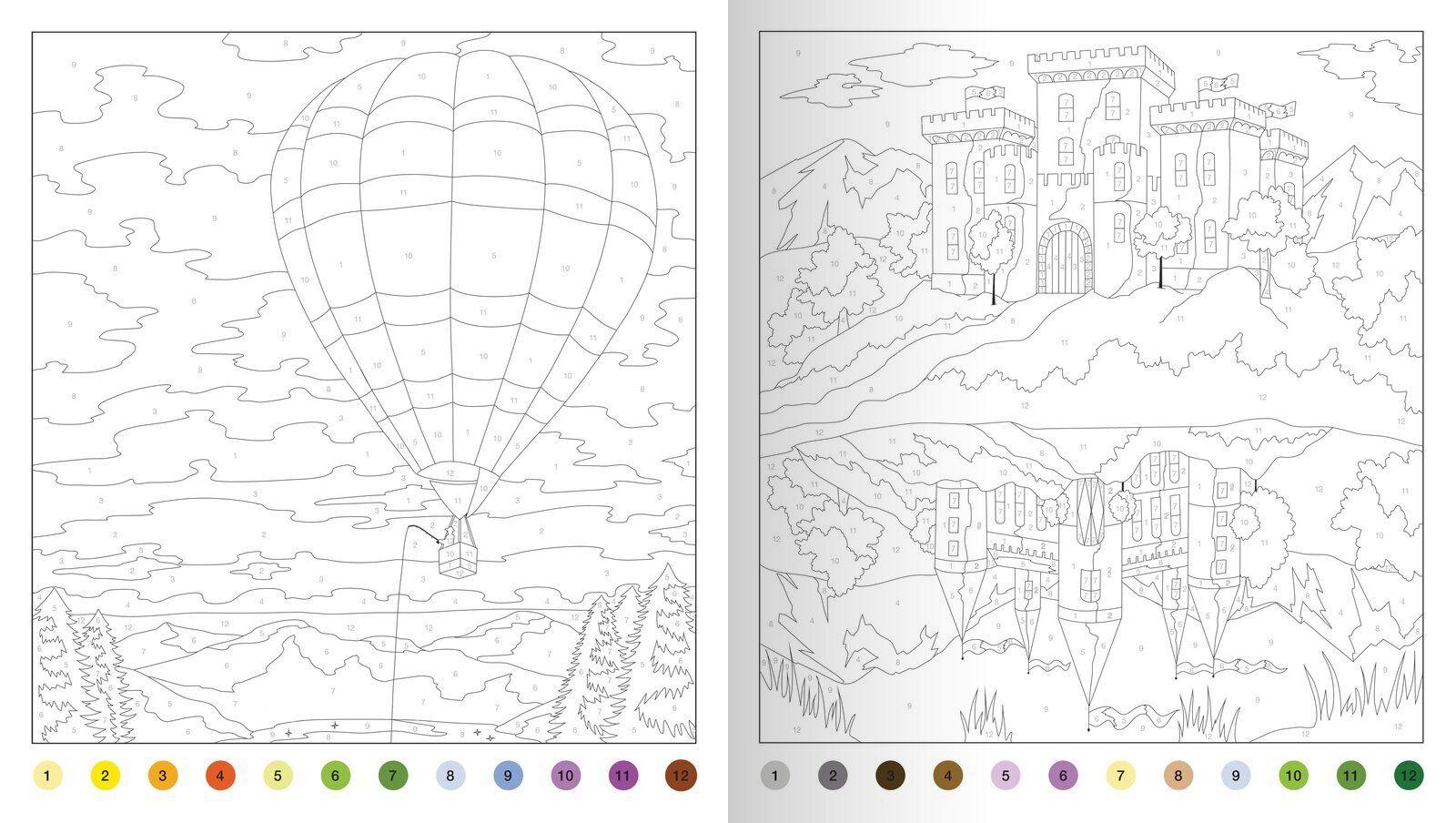 Beispielinhalt (Bild) Wunderbares Malen nach Zahlen - Land der Magie