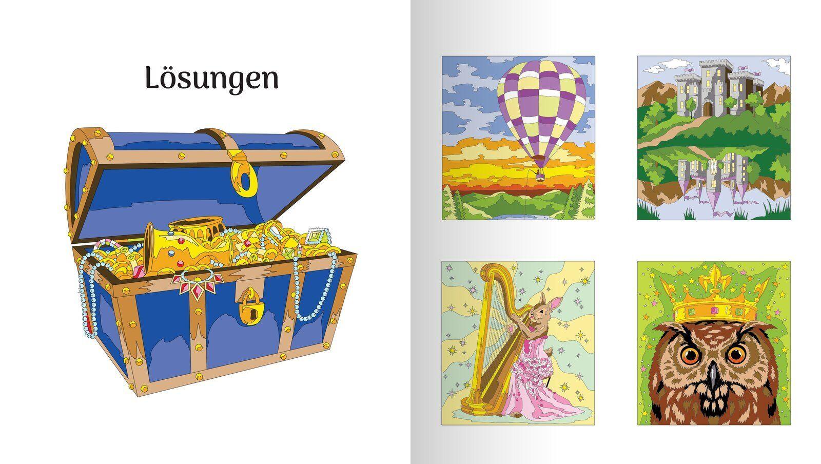 Beispielinhalt (Bild) Wunderbares Malen nach Zahlen - Land der Magie