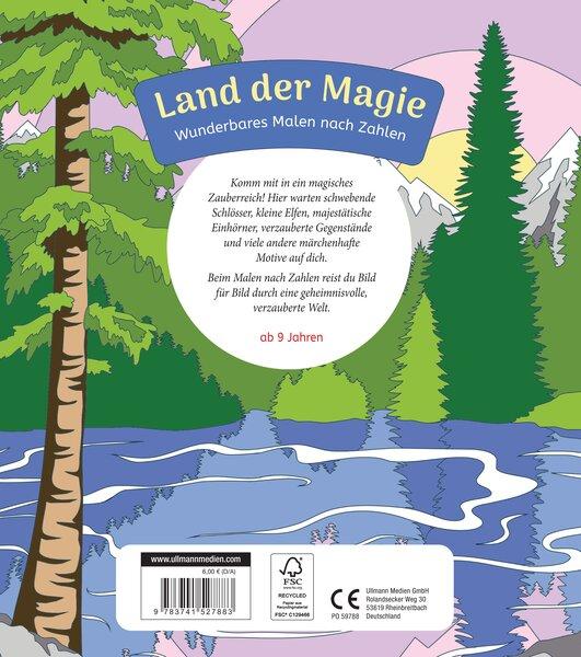 Rückseitencover Wunderbares Malen nach Zahlen - Land der Magie