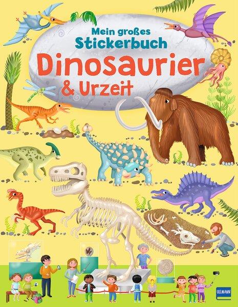 Vorderes Coverbild Mein großes Stickerbuch Dinosaurier & Urzeit