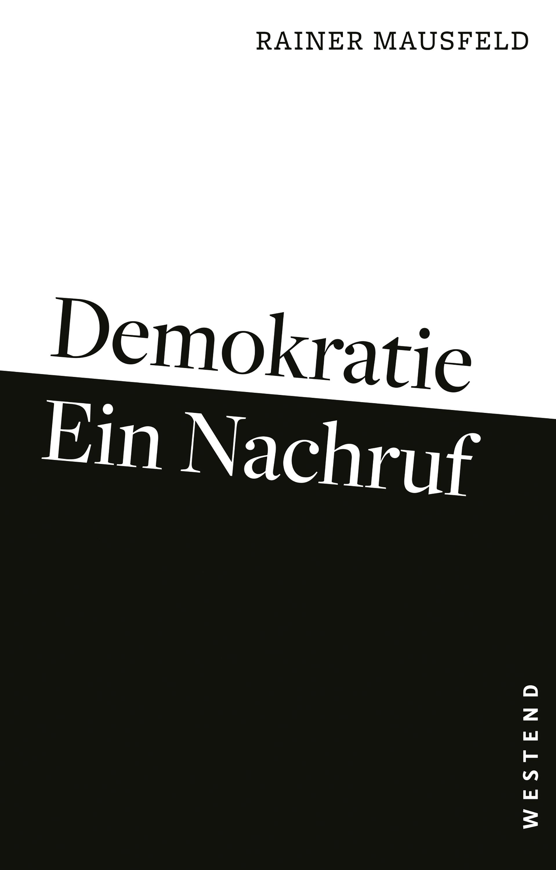 Vorderes Coverbild Demokratie - ein Nachruf