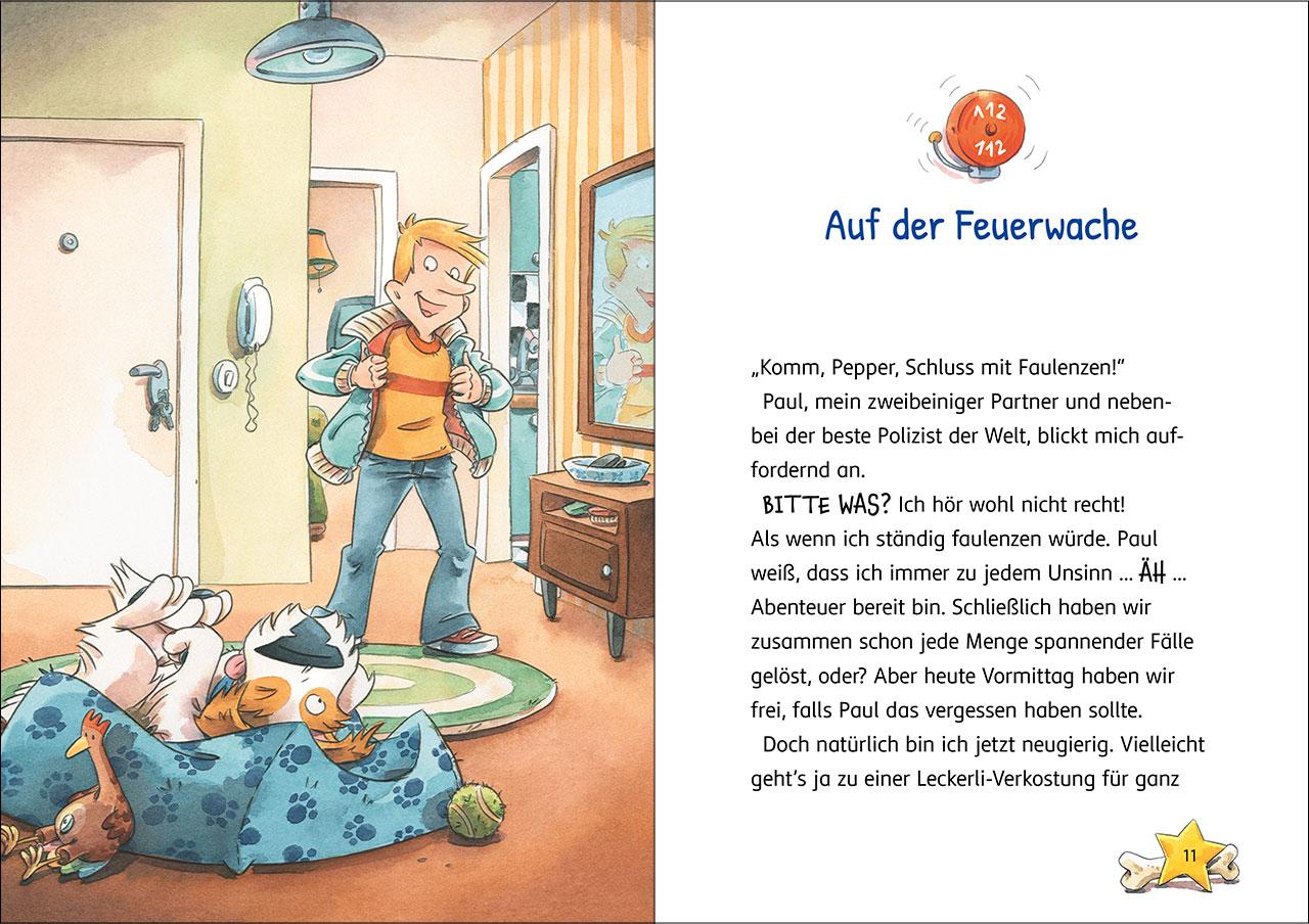 Beispielinhalt (Bild) Kommissar Pfote (Band 8) - Jagd nach dem Feuerteufel