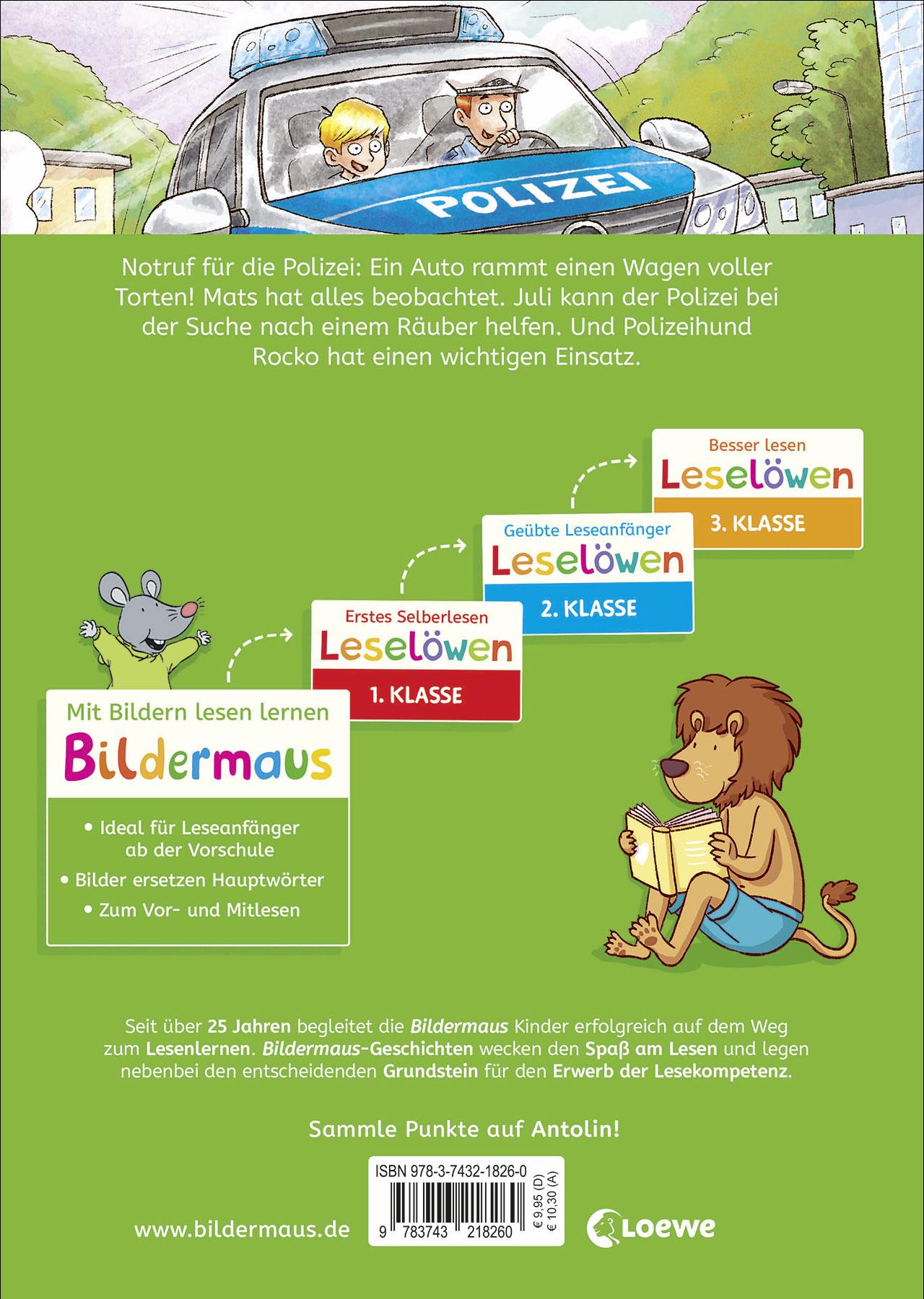 Rückseitencover Bildermaus - Geschichten von der Polizei