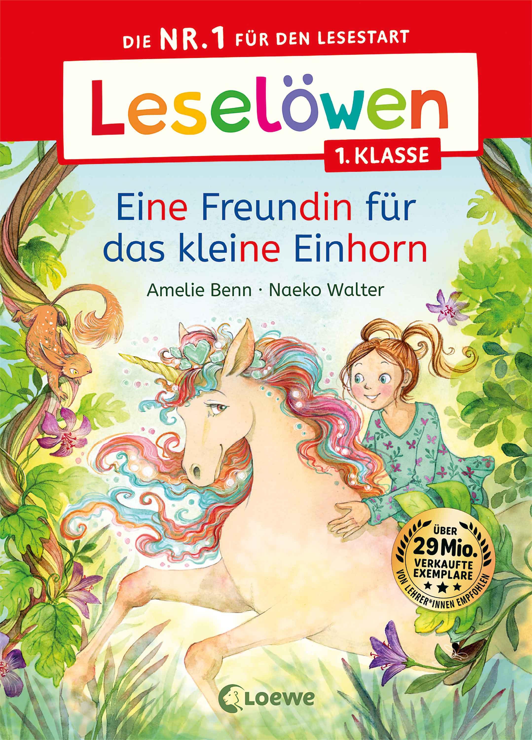 Vorderes Coverbild Leselöwen 1. Klasse - Eine Freundin für das kleine Einhorn