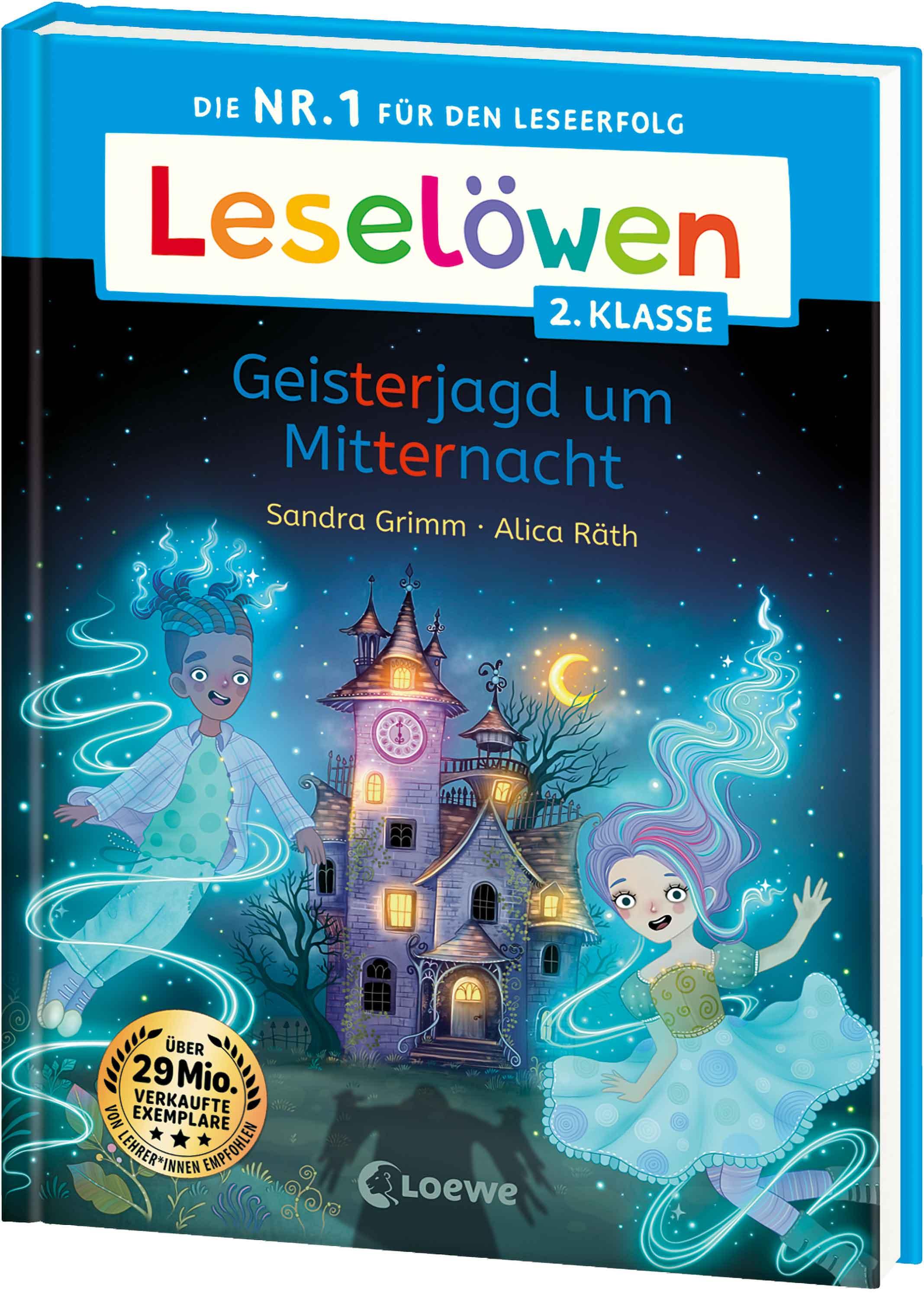 Vorderes Coverbild Leselöwen 2. Klasse - Geisterjagd um Mitternacht