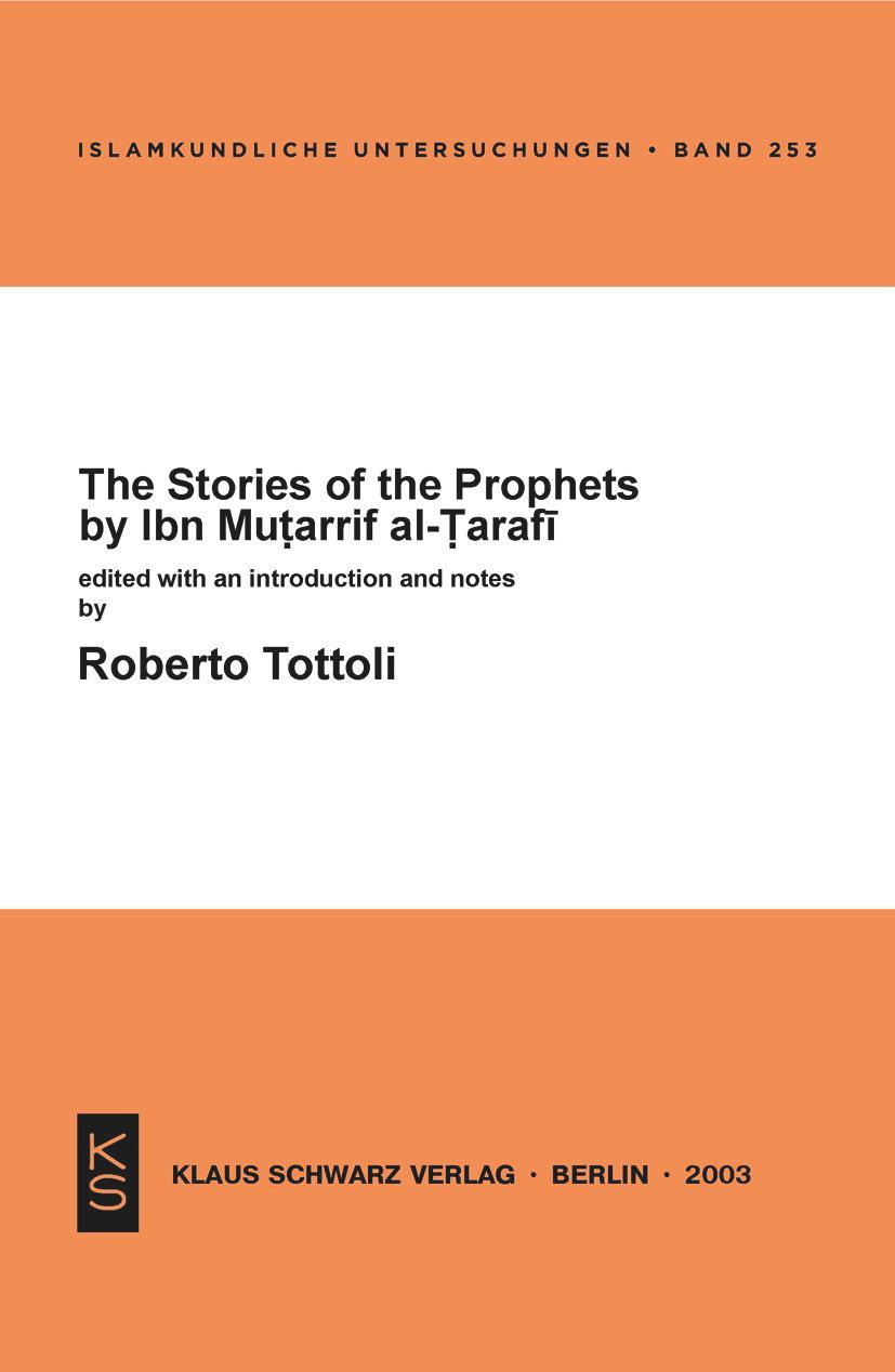 Vorderes Coverbild The Stories of the Prophets by Ibn Mutarrif al-Tarafi