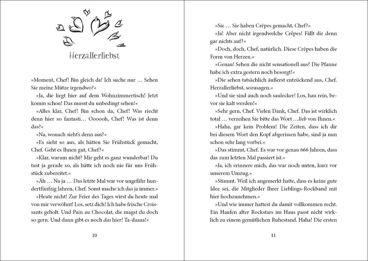 Beispielinhalt (Bild) Luzifer junior (Band 17) - Vier Freunde für ein Hölleluja