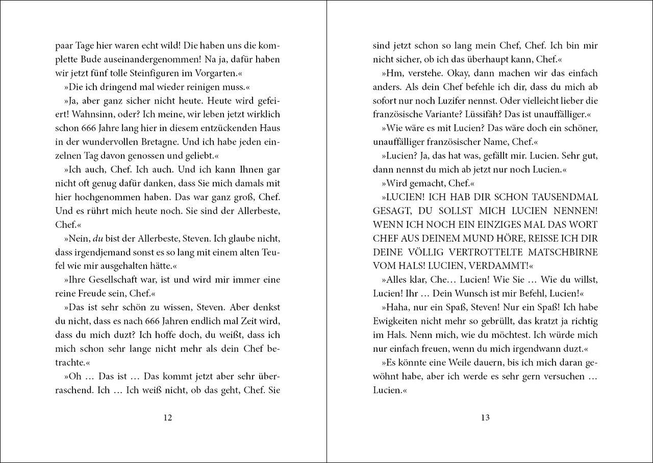 Beispielinhalt (Bild) Luzifer junior (Band 17) - Vier Freunde für ein Hölleluja