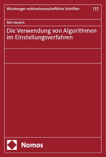 Vorderes Coverbild Die Verwendung von Algorithmen im Einstellungsverfahren