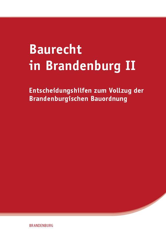 Vorderes Coverbild Baurecht in Brandenburg II