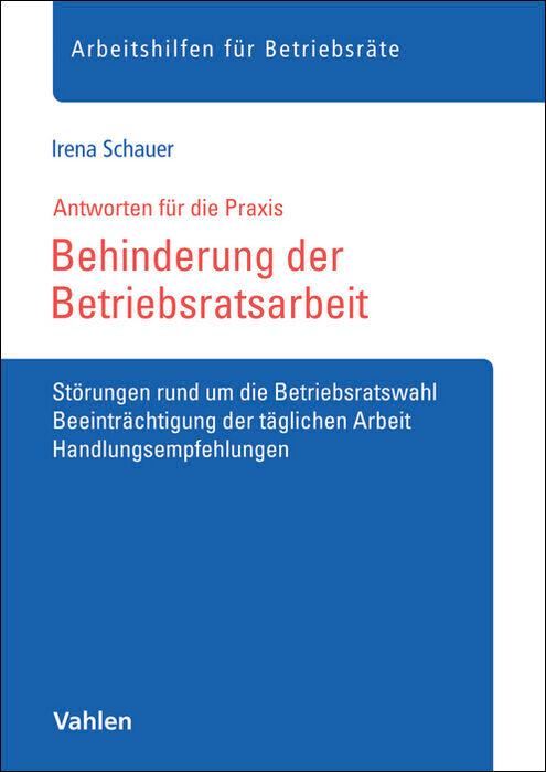 Vorderes Coverbild Behinderung der Betriebsratsarbeit