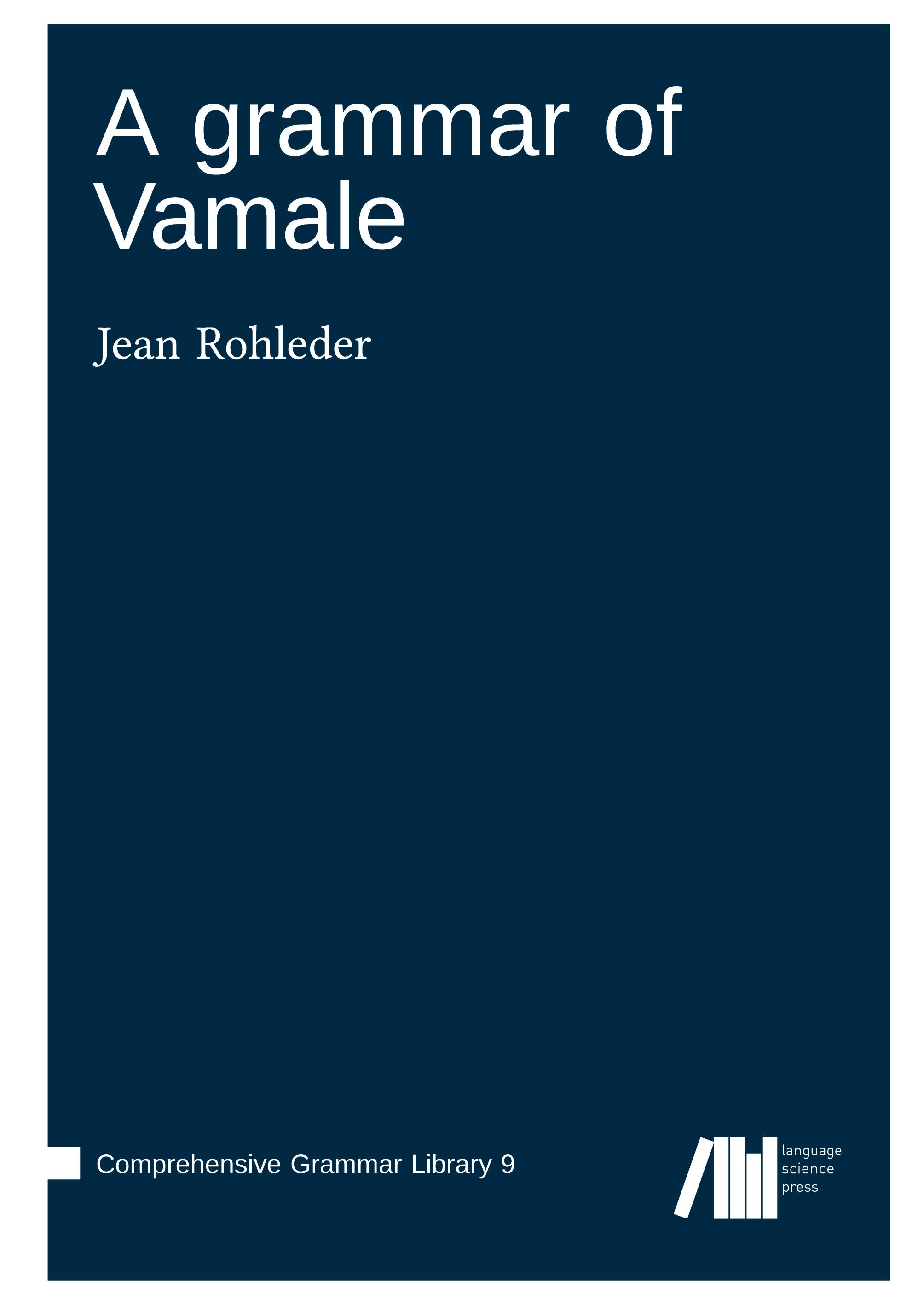 Vorderes Coverbild A grammar of Vamale