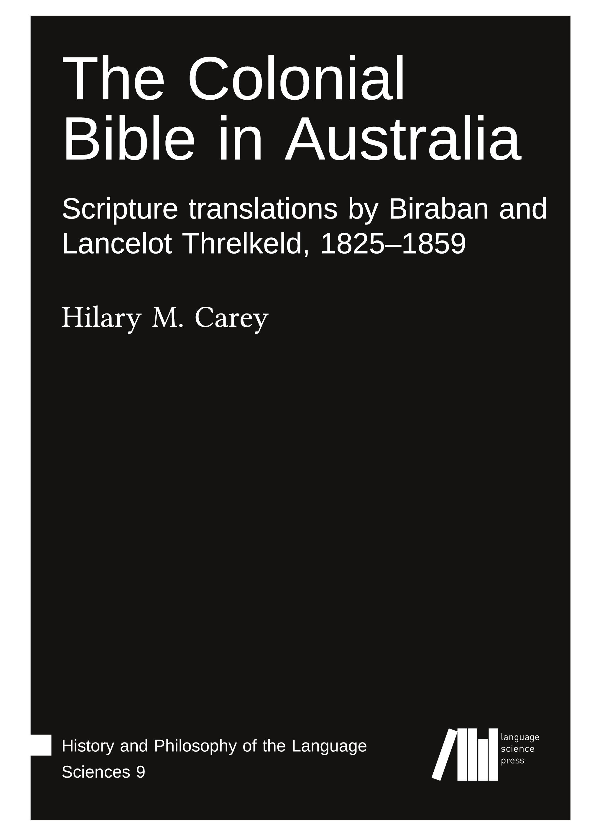 Vorderes Coverbild The Colonial Bible in Australia