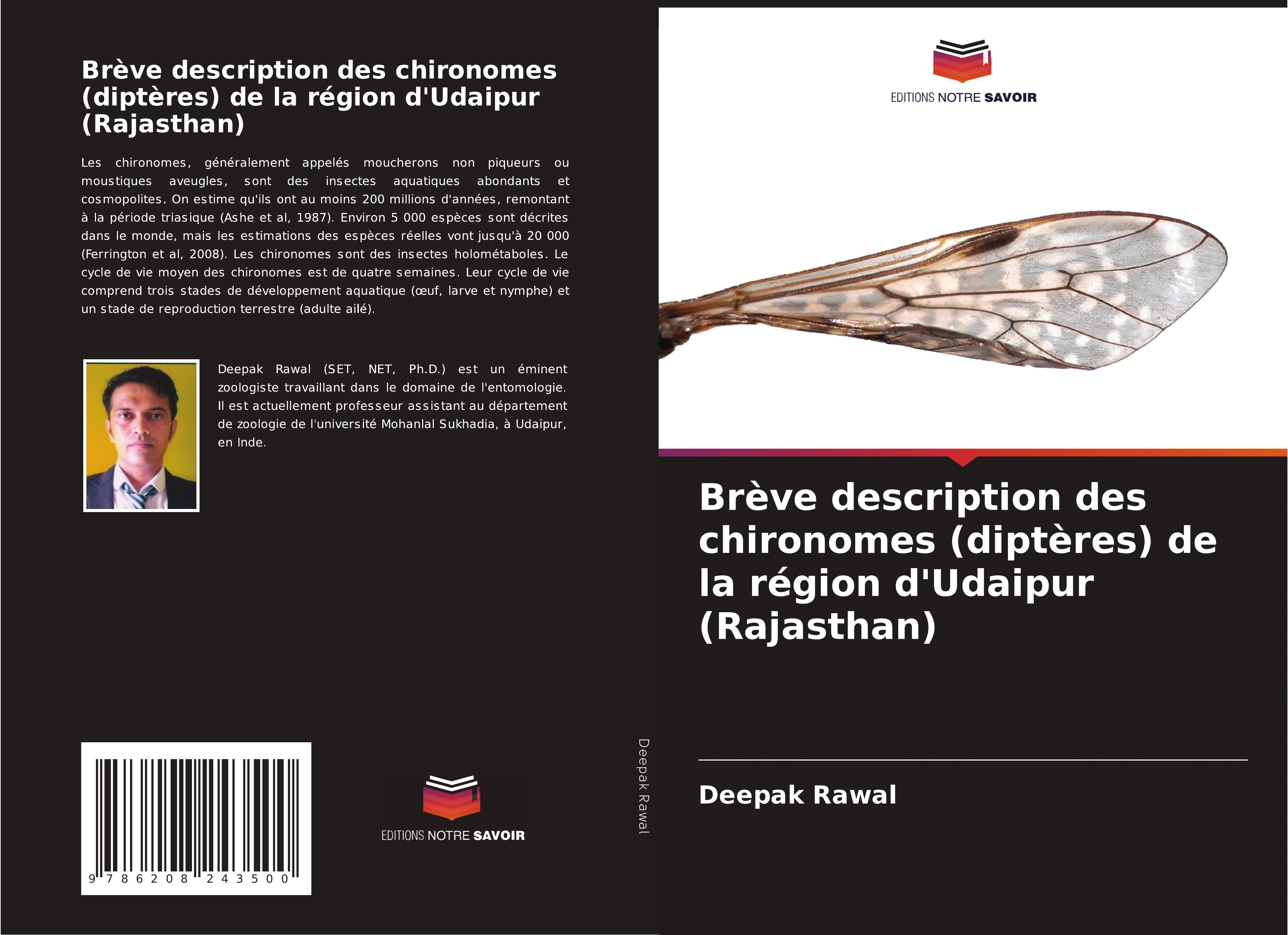 Vorderes Coverbild Brève description des chironomes (diptères) de la région d'Udaipur (Rajasthan)