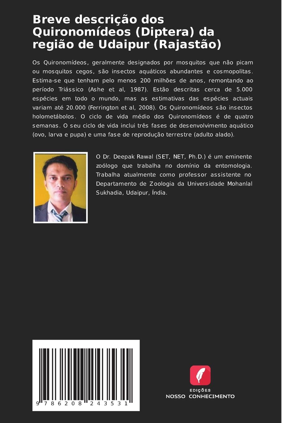 Rückseitencover Breve descrição dos Quironomídeos (Diptera) da região de Udaipur (Rajastão)