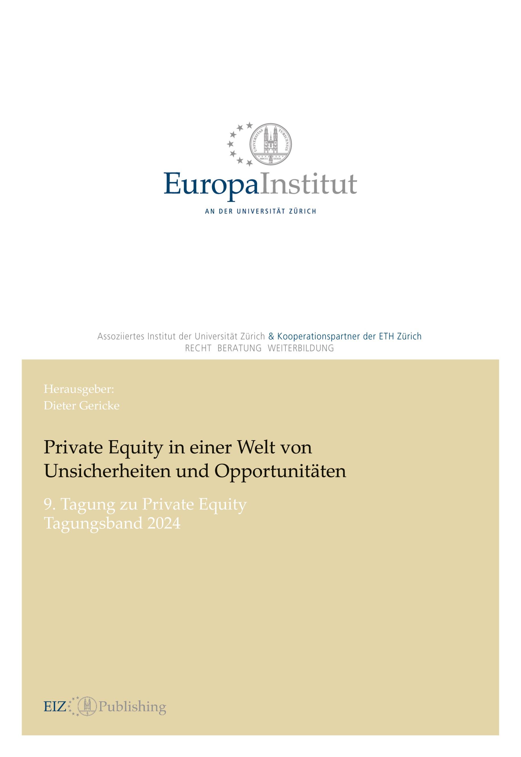 Vorderes Coverbild Private Equity in einer Welt von Unsicherheiten und Opportunitäten