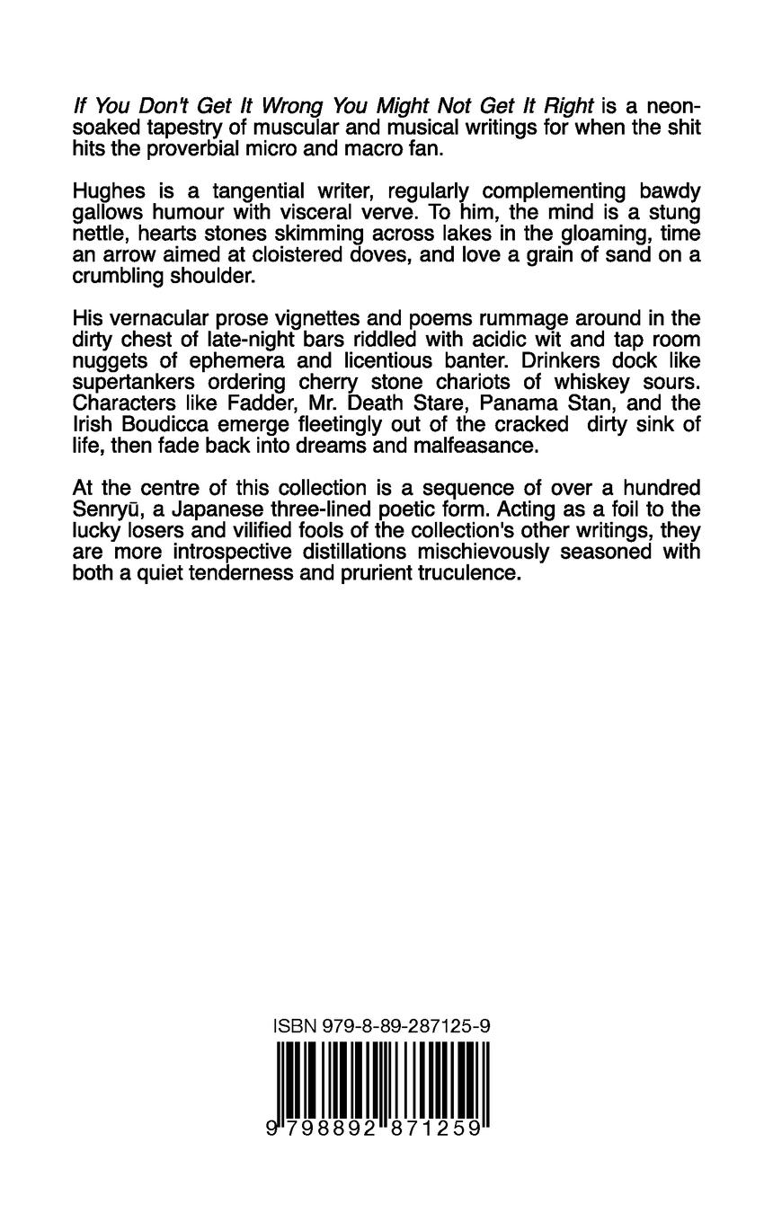 Rückseitencover If You Don't Get It Wrong You Might Not Get It Right