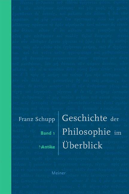 Vorderes Coverbild Geschichte der Philosophie im Überblick 1