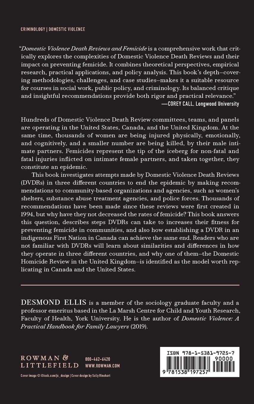 Rückseitencover Domestic Violence Death Reviews and Femicide