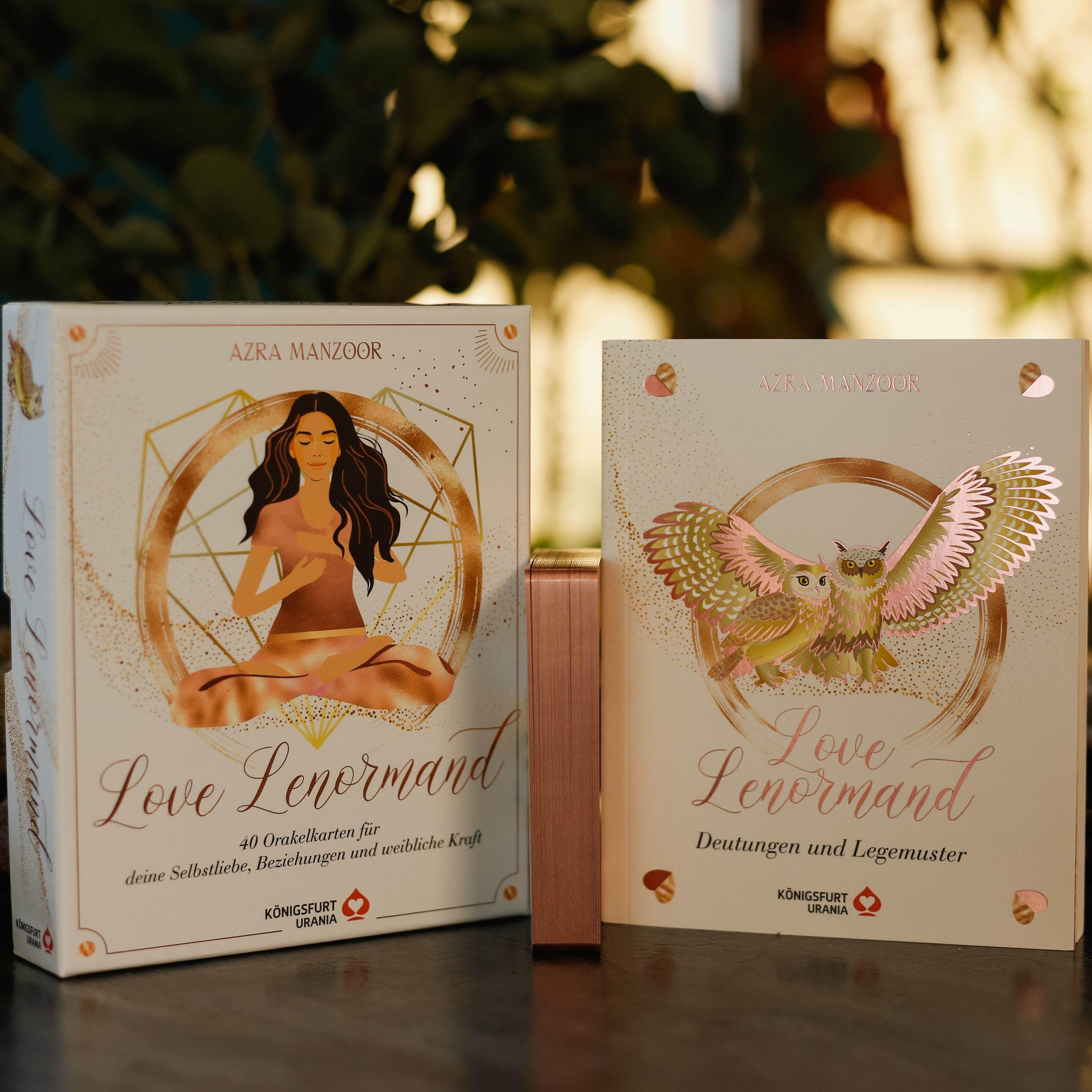 Beispielinhalt (Bild) Love Lenormand - 40 Orakelkarten für deine Selbstliebe, Beziehung, weibliche Kraft