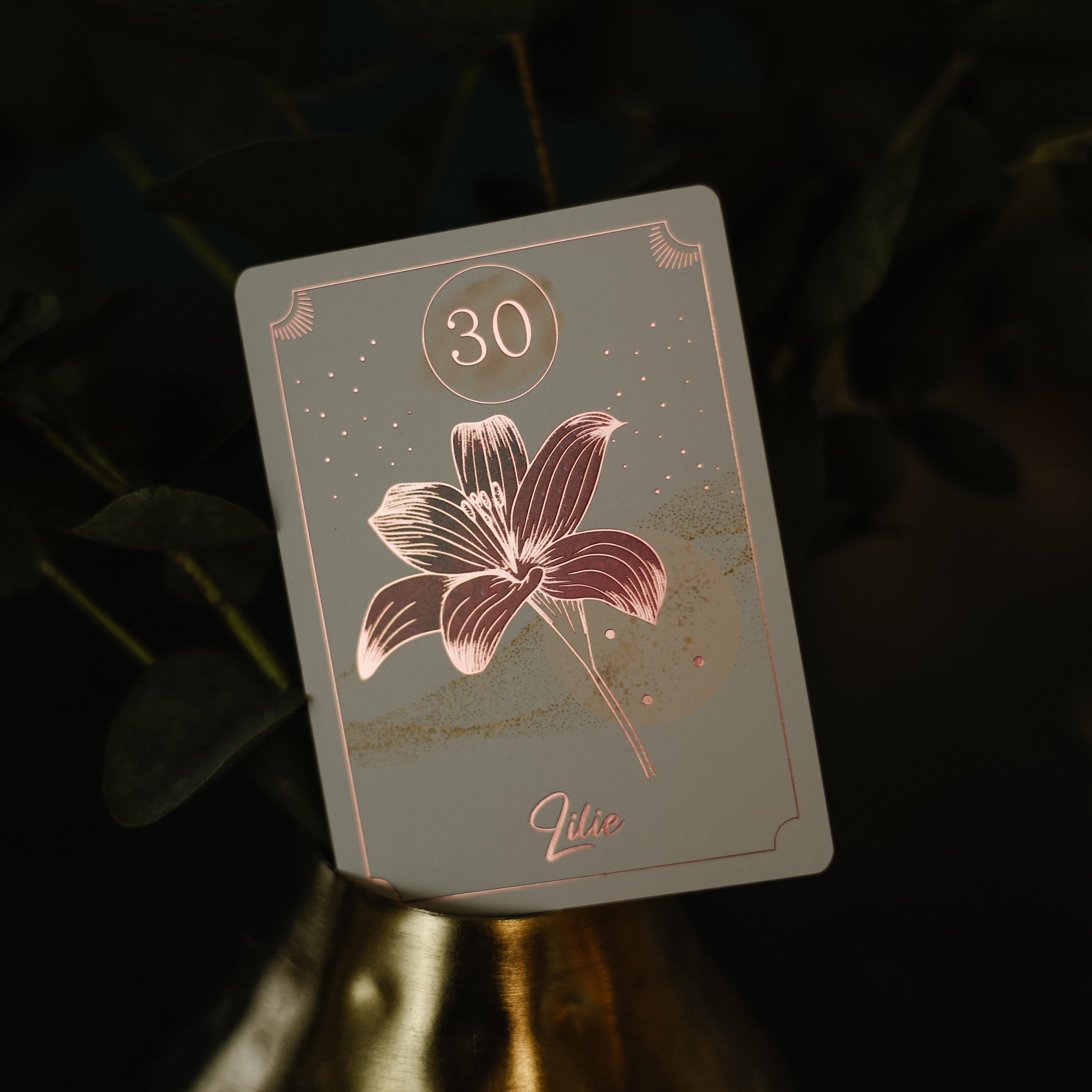 Beispielinhalt (Bild) Love Lenormand - 40 Orakelkarten für deine Selbstliebe, Beziehung, weibliche Kraft
