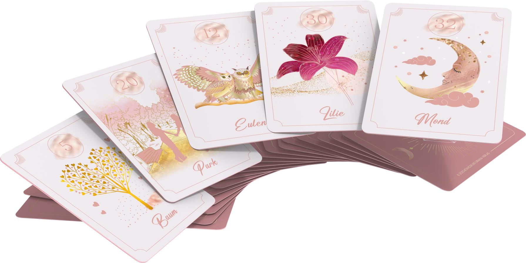 Beispielinhalt (Bild) Love Lenormand - 40 Orakelkarten für deine Selbstliebe, Beziehung, weibliche Kraft