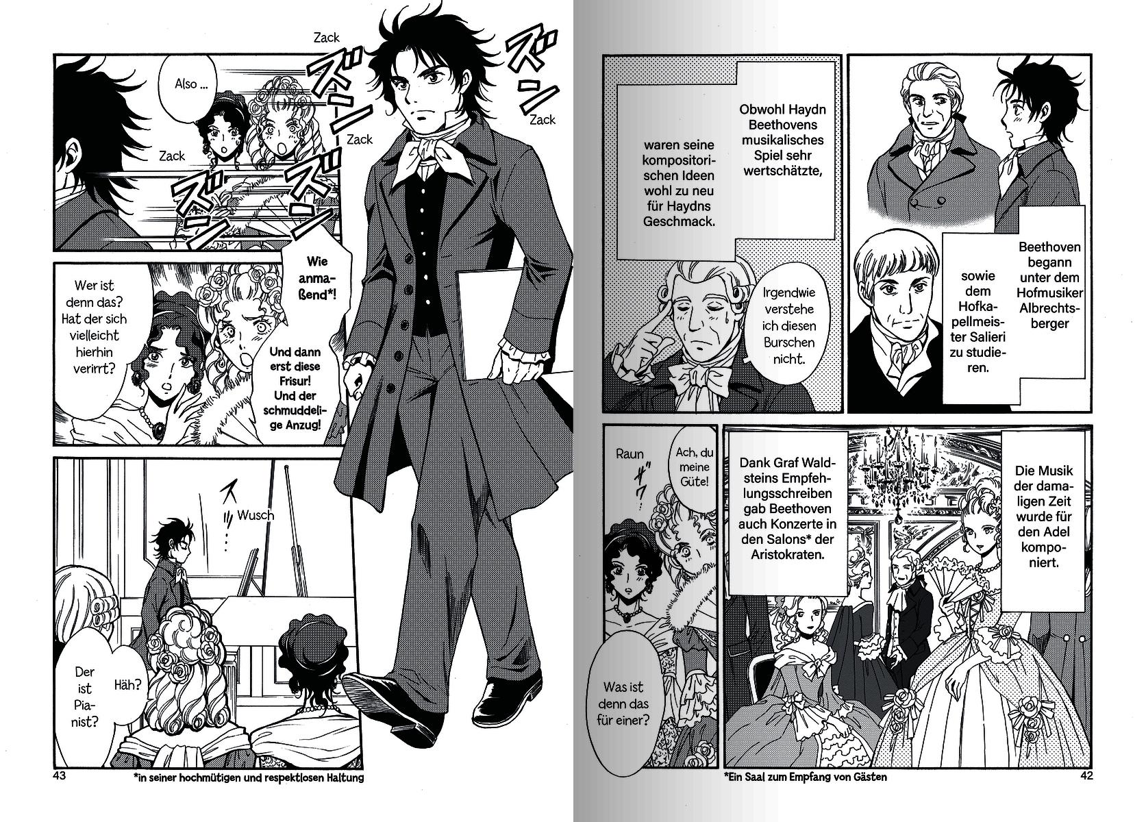 Beispielinhalt (Bild) MANGA-Biografien - Beethoven