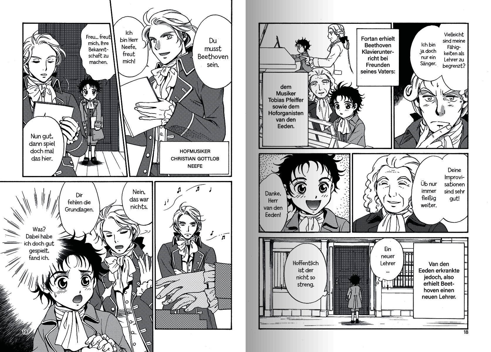 Beispielinhalt (Bild) MANGA-Biografien - Beethoven