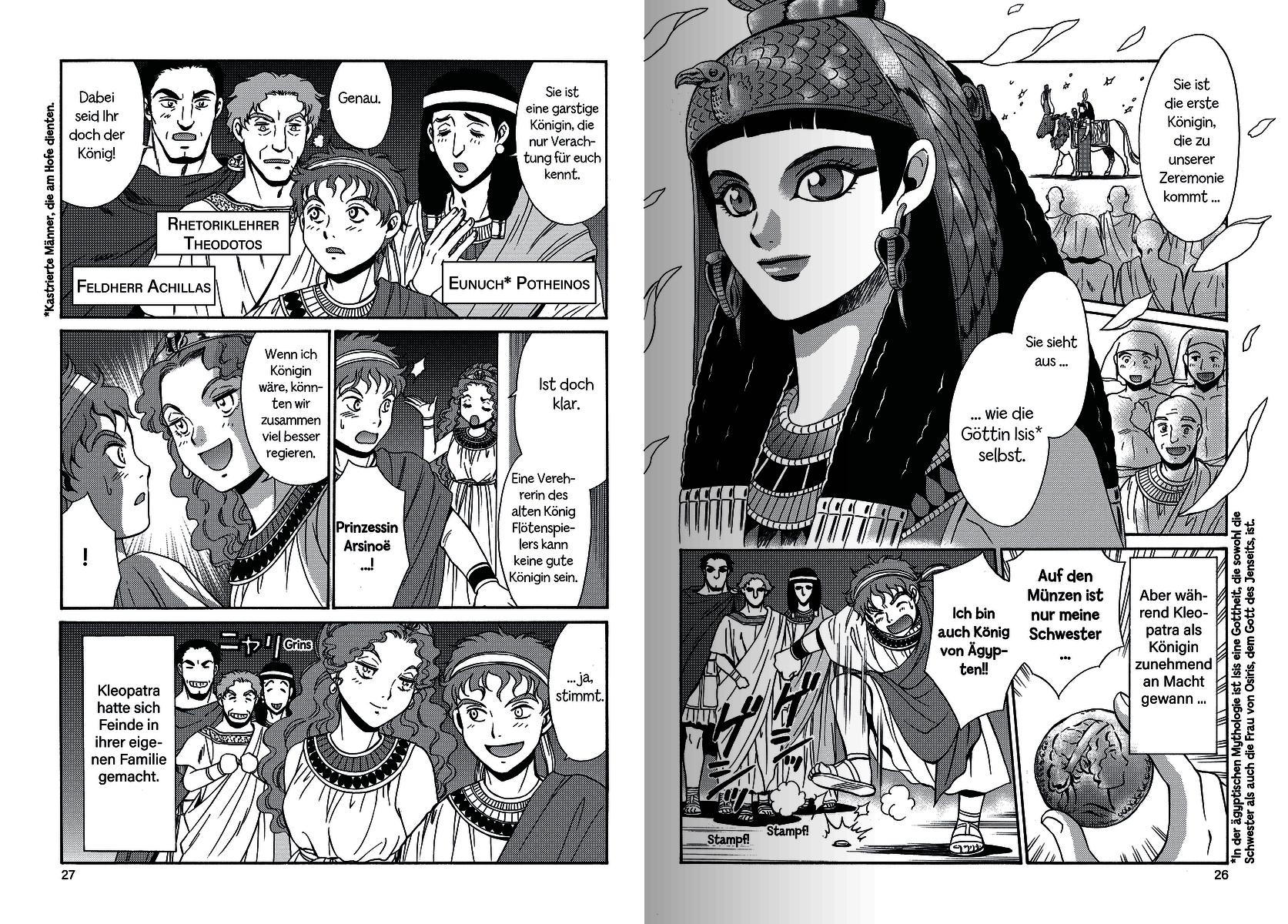 Beispielinhalt (Bild) MANGA-Biografien - Kleopatra