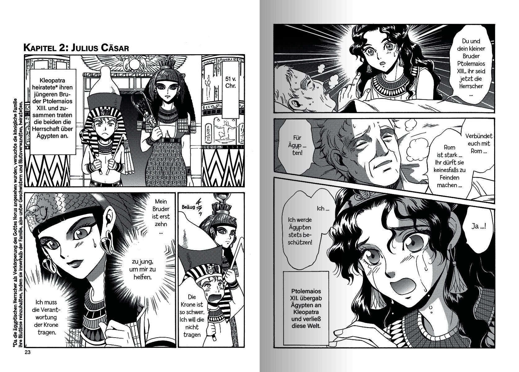 Beispielinhalt (Bild) MANGA-Biografien - Kleopatra