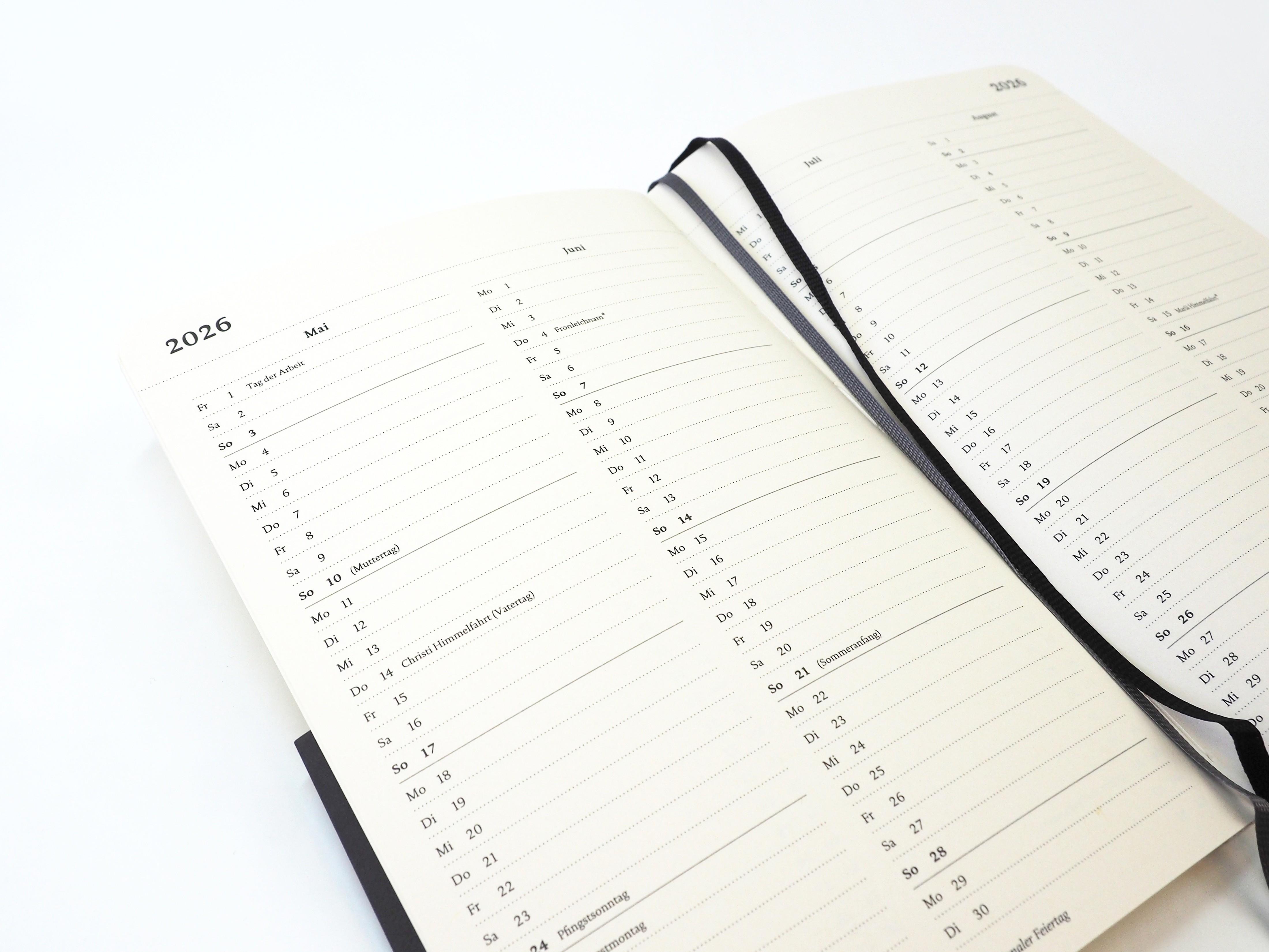 Beispielinhalt (Bild) Reclams literarischer Wochenkalender 2026