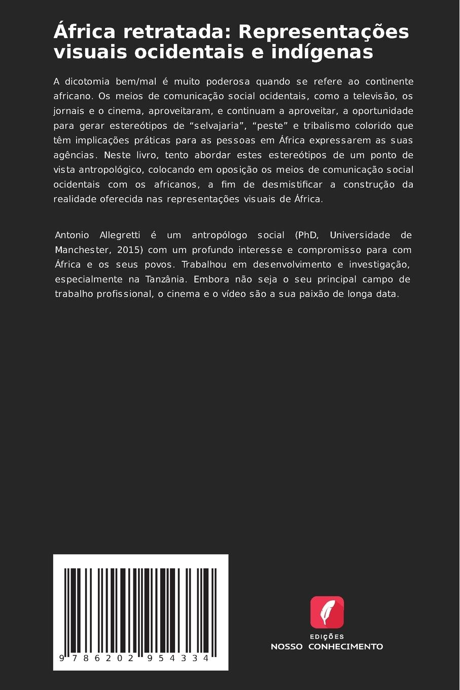 Rückseitencover África retratada: Representações visuais ocidentais e indígenas