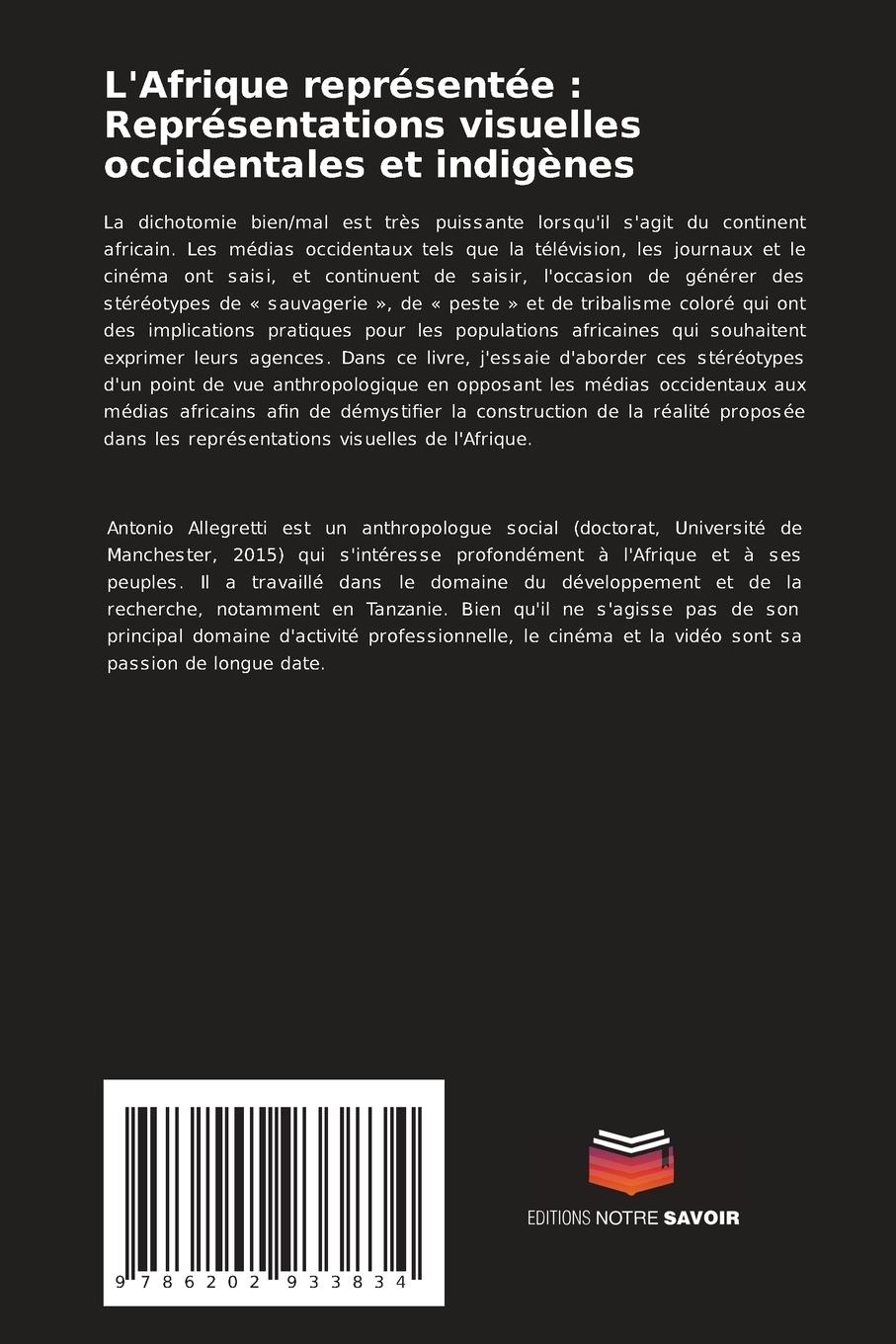 Rückseitencover L'Afrique représentée : Représentations visuelles occidentales et indigènes