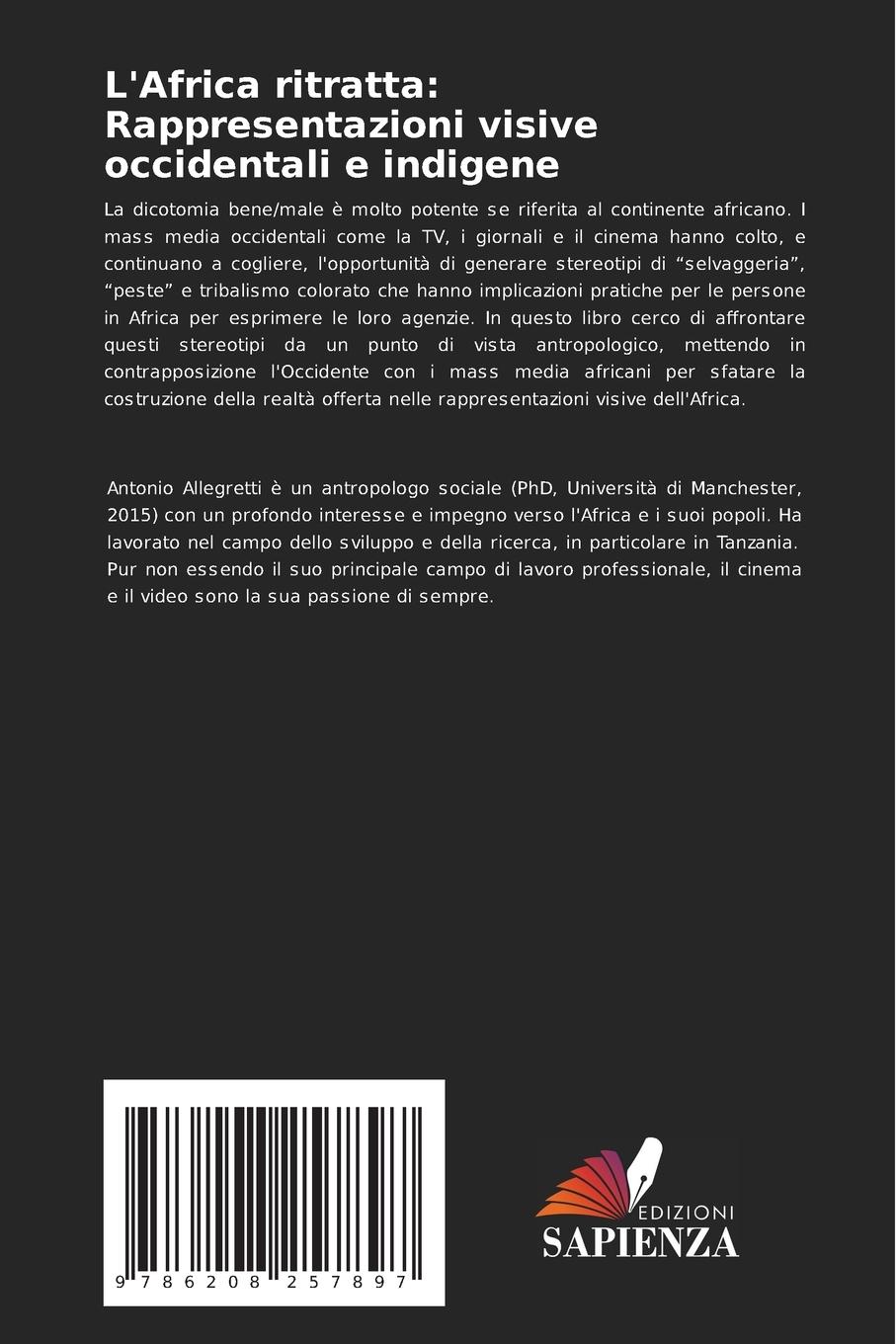 Rückseitencover L'Africa ritratta: Rappresentazioni visive occidentali e indigene