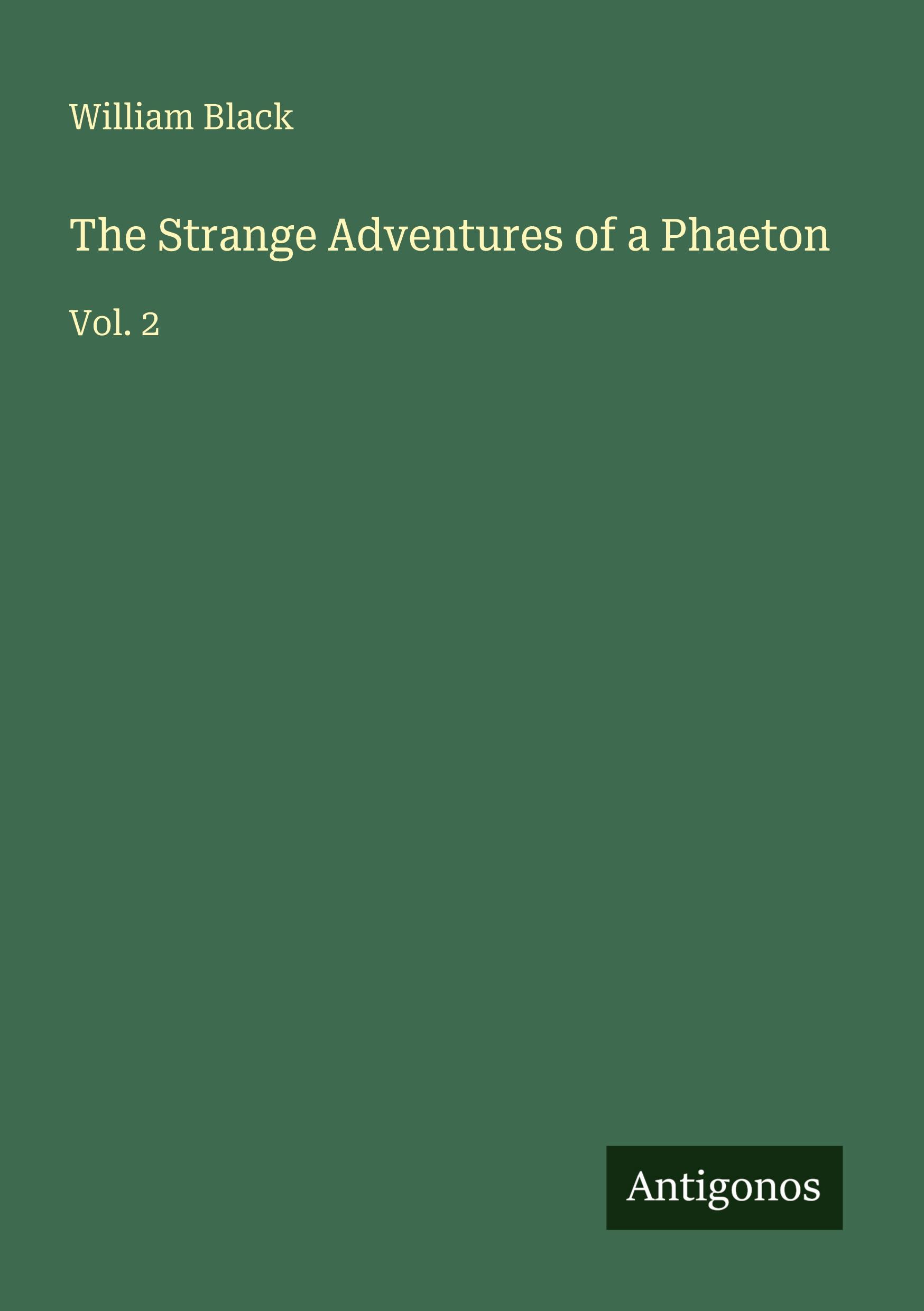 Vorderes Coverbild The Strange Adventures of a Phaeton