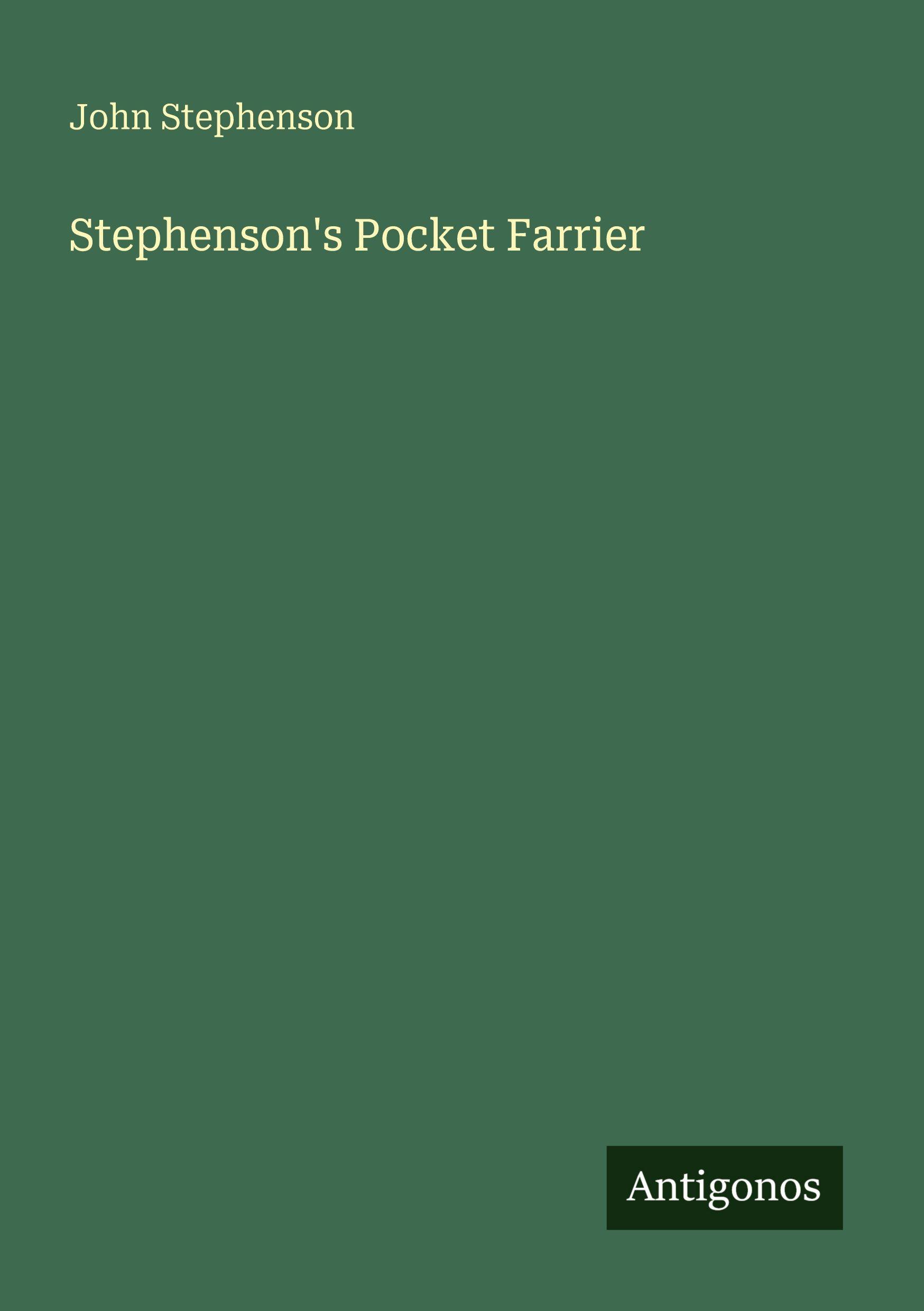 Vorderes Coverbild Stephenson's Pocket Farrier