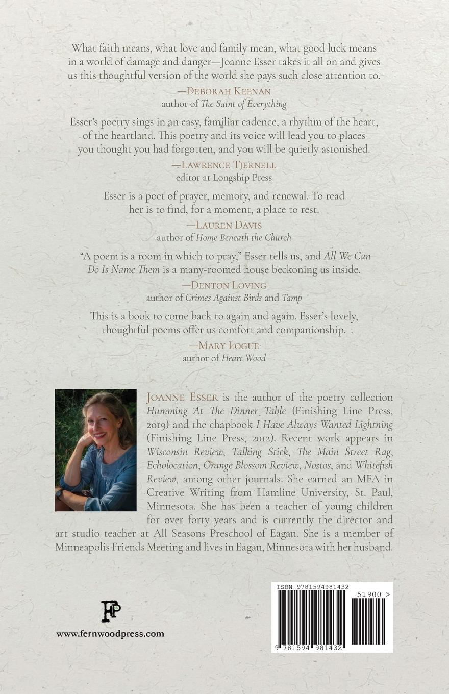 Rückseitencover All We Can Do Is Name Them