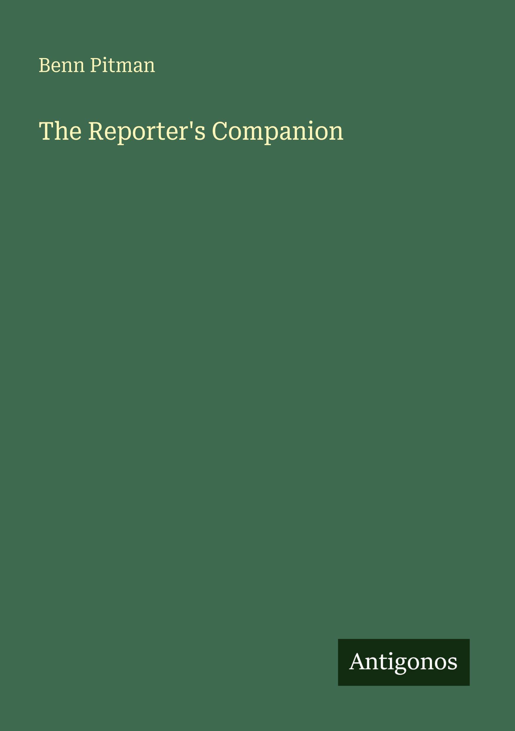 Vorderes Coverbild The Reporter's Companion