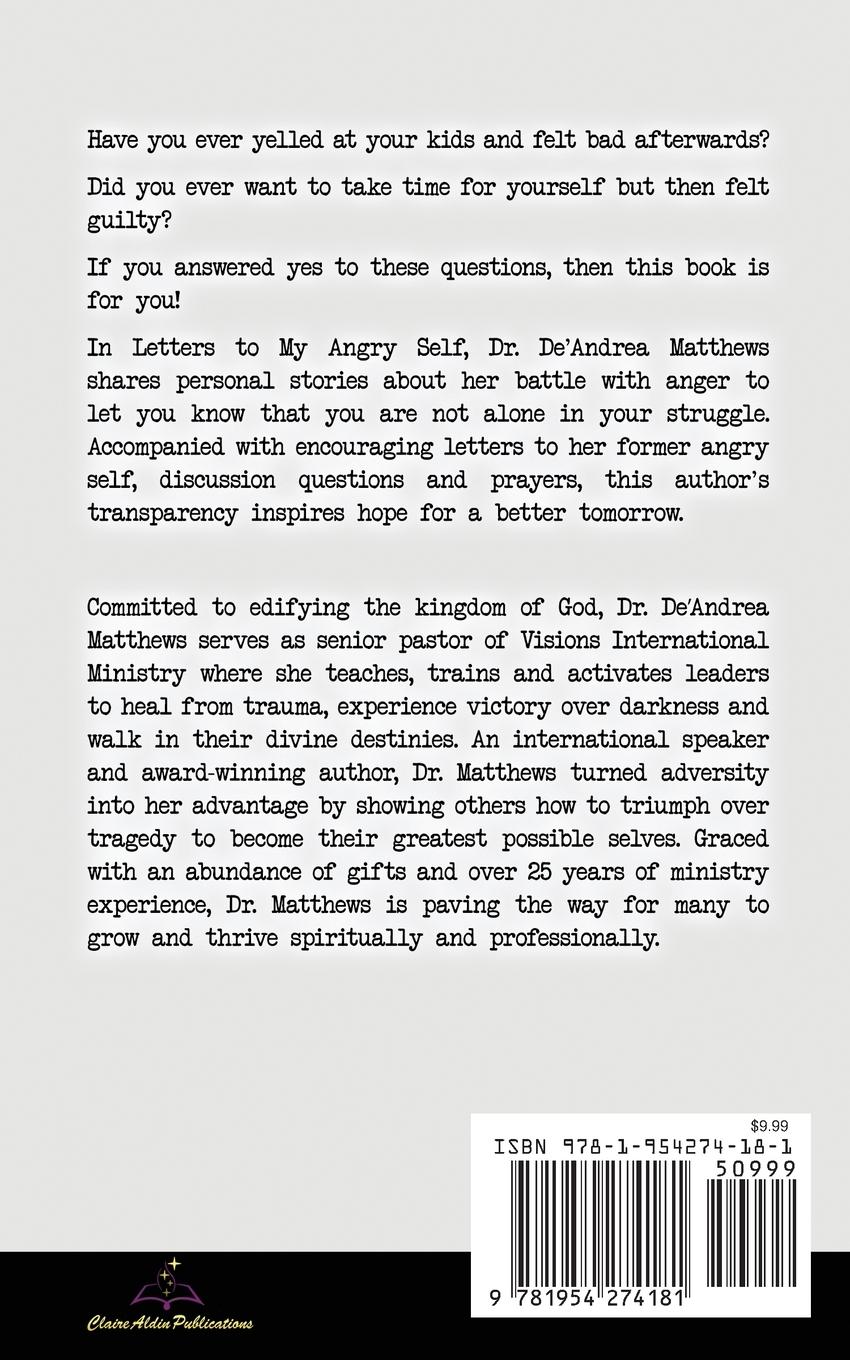 Rückseitencover Letters to My Angry Self