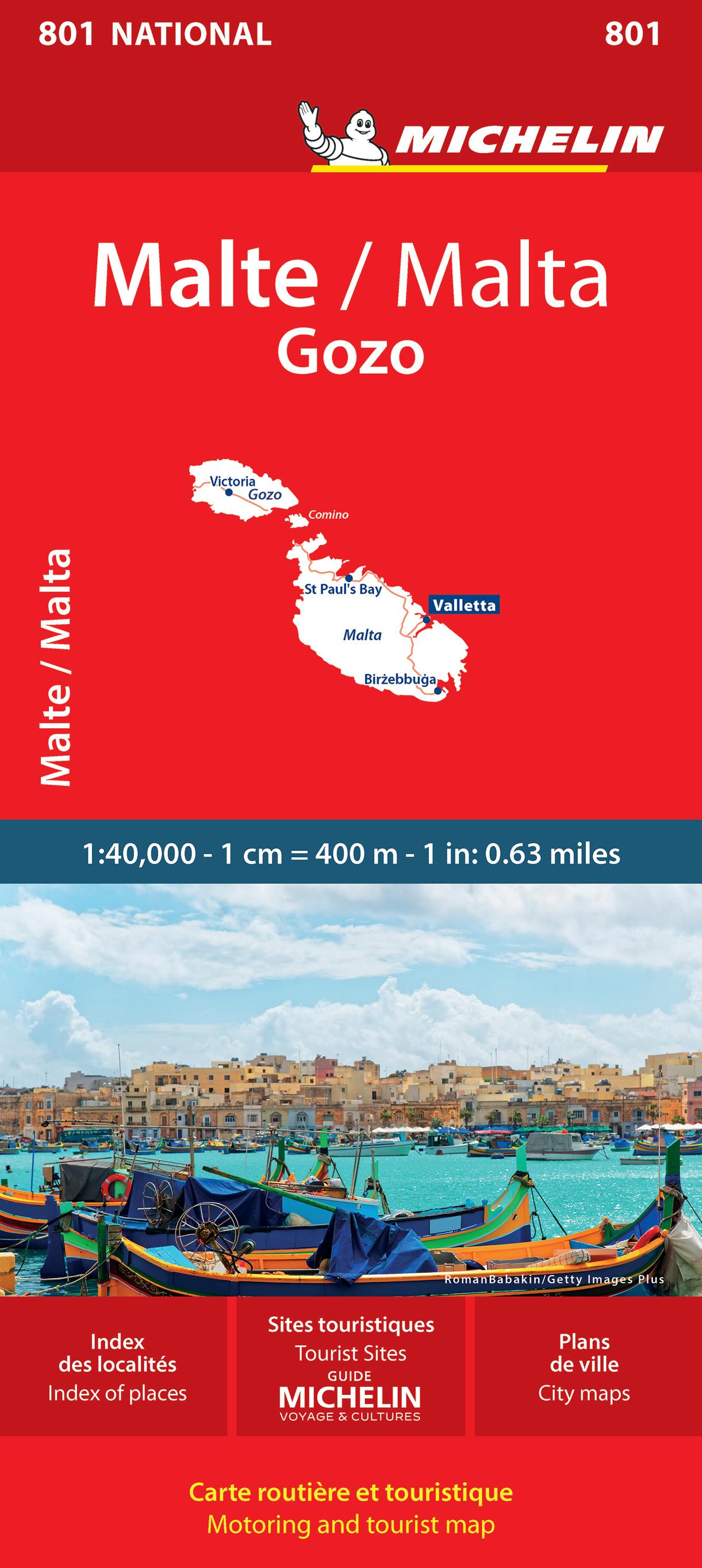 Vorderes Coverbild Malta - Michelin National Map 801