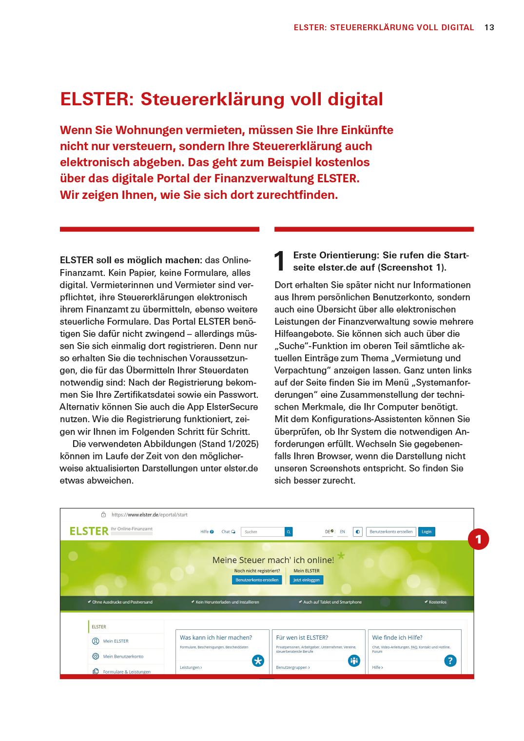 Beispielinhalt (Bild) Das Steuer-Set für Vermieter