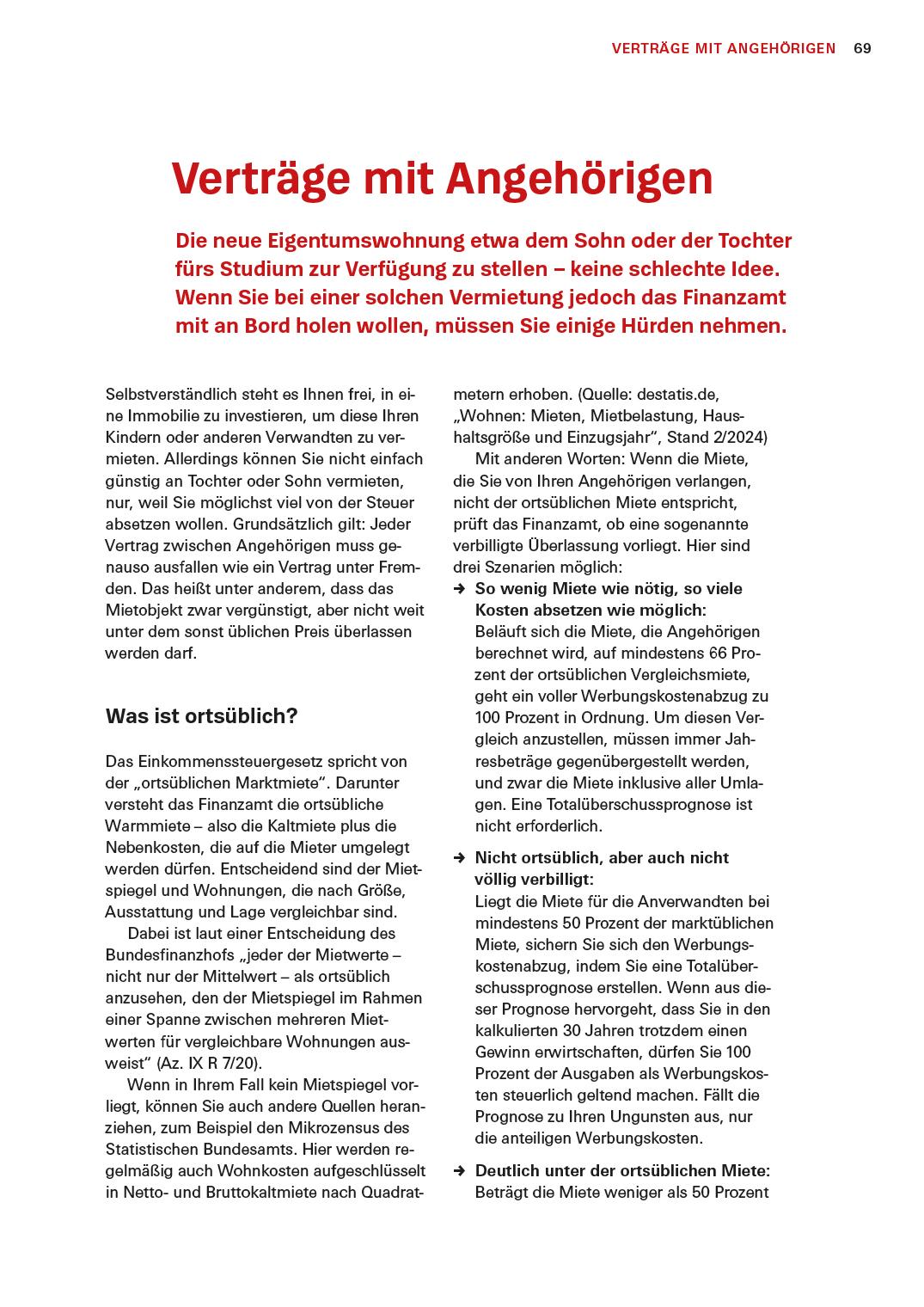 Beispielinhalt (Bild) Das Steuer-Set für Vermieter
